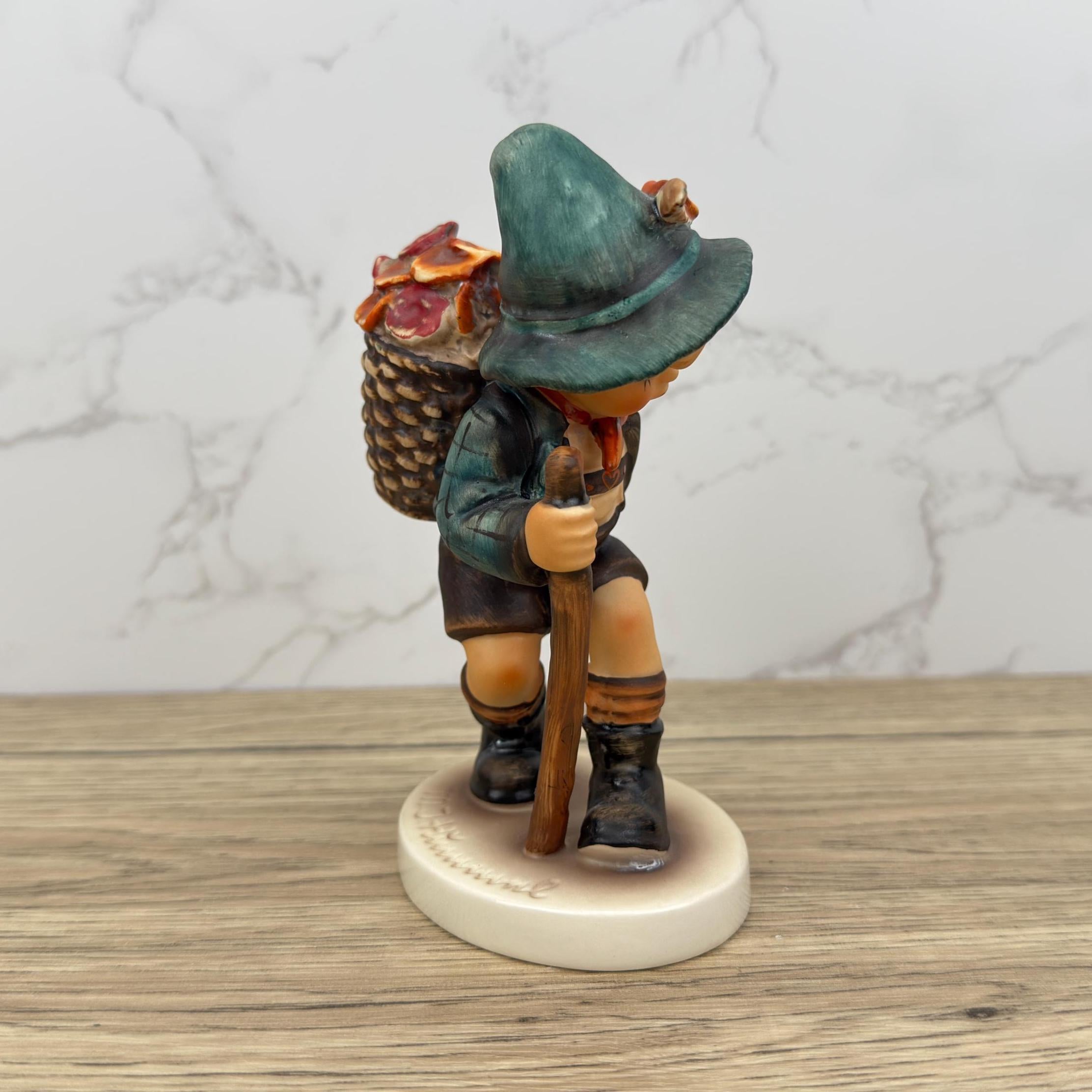 Hummel Flower Vendor Figurine | Vintage Goebel Porcelain Boy, German Collectible
