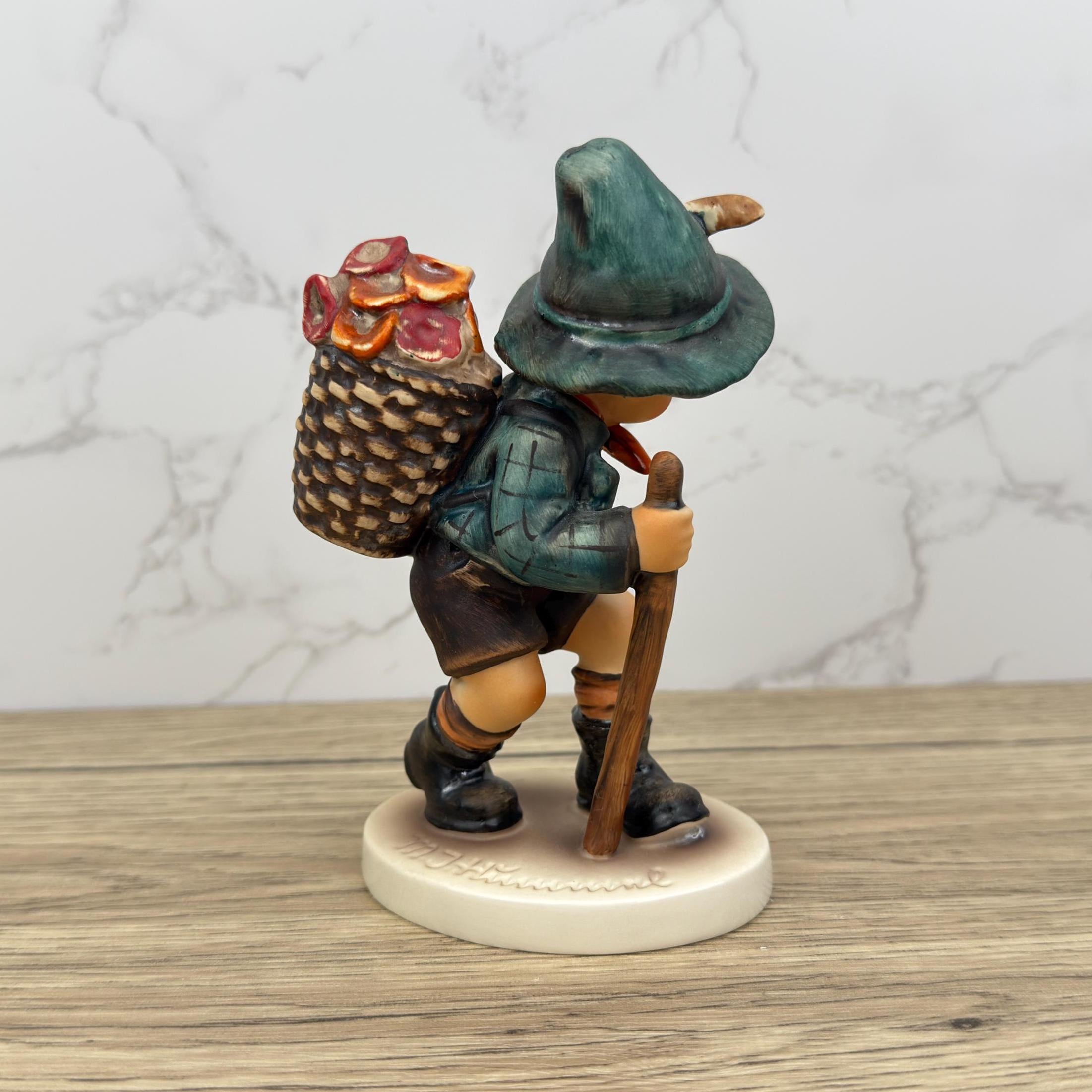 Hummel Flower Vendor Figurine | Vintage Goebel Porcelain Boy, German Collectible