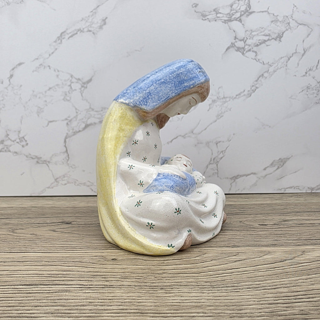 Vintage L'Atelier Quebec Ceramic Madonna and Child Figurine