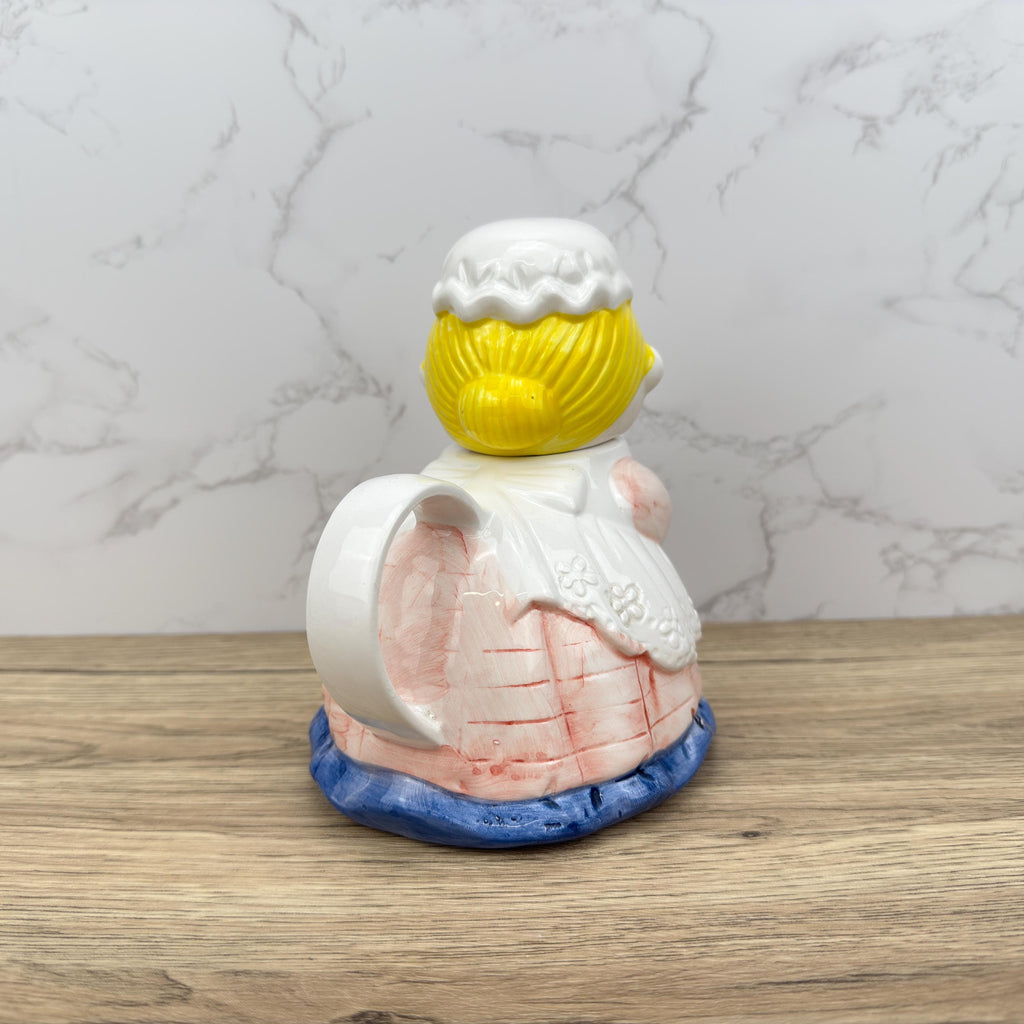 Vintage Novelty Ceramic Teapot | Whimsical Lady Home Decor