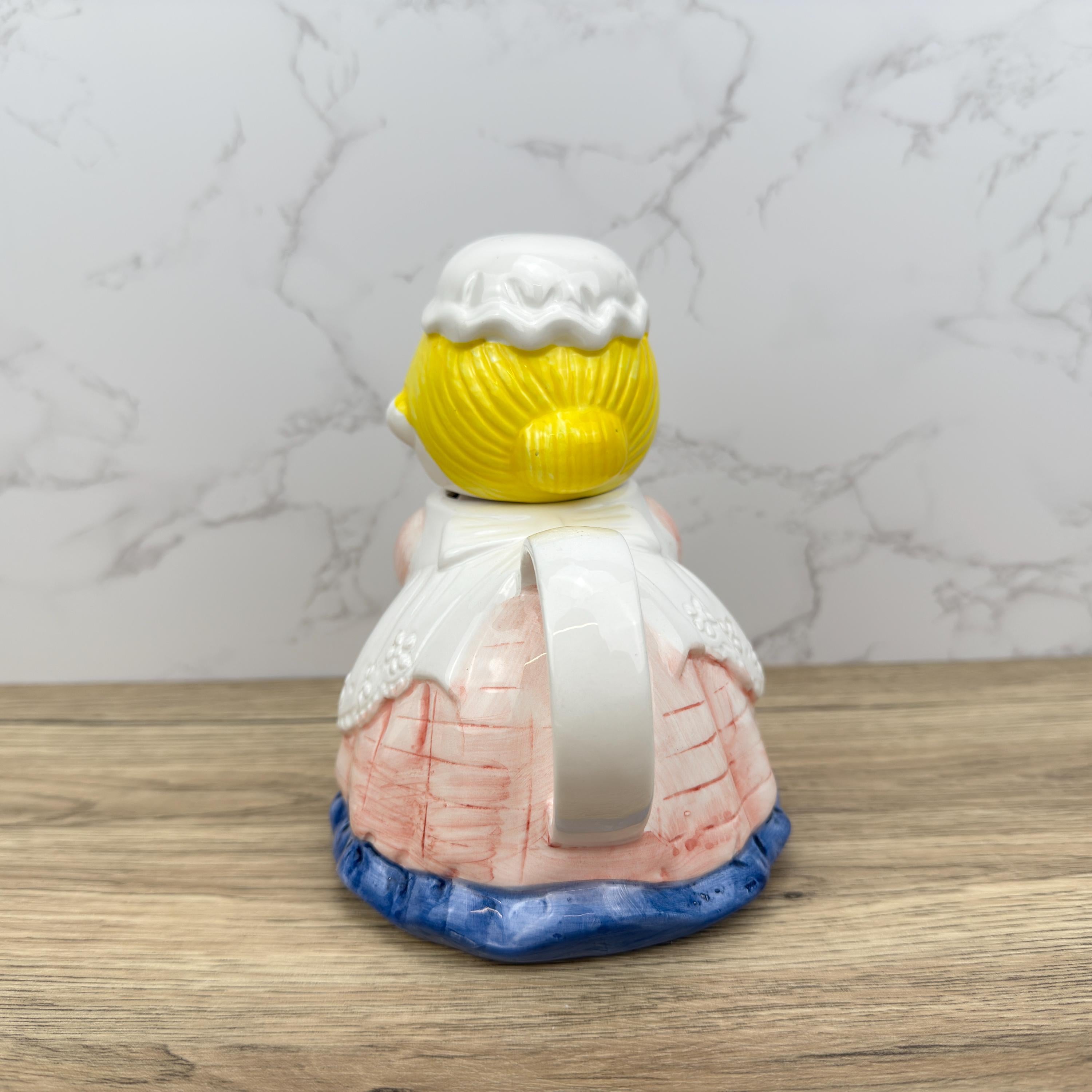 Vintage Novelty Ceramic Teapot | Whimsical Lady Home Decor