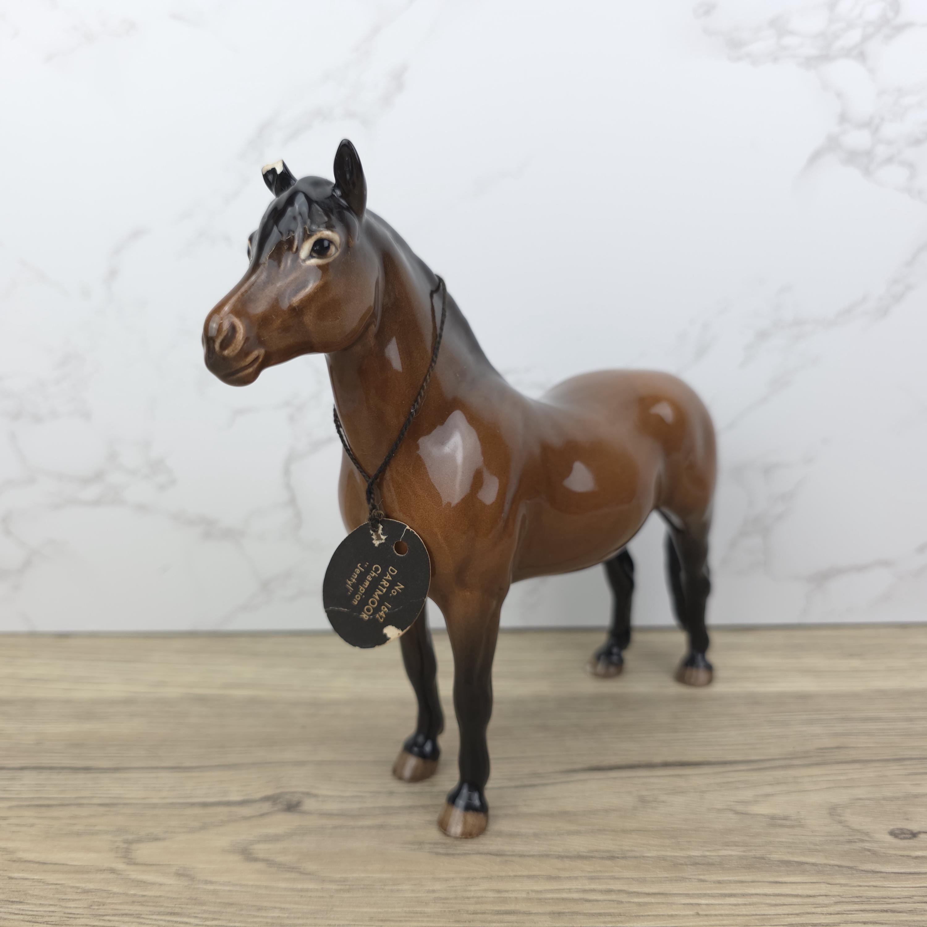 Vintage Beswick Dartmoor Champion Horse Figurine | Collectible British Porcelain