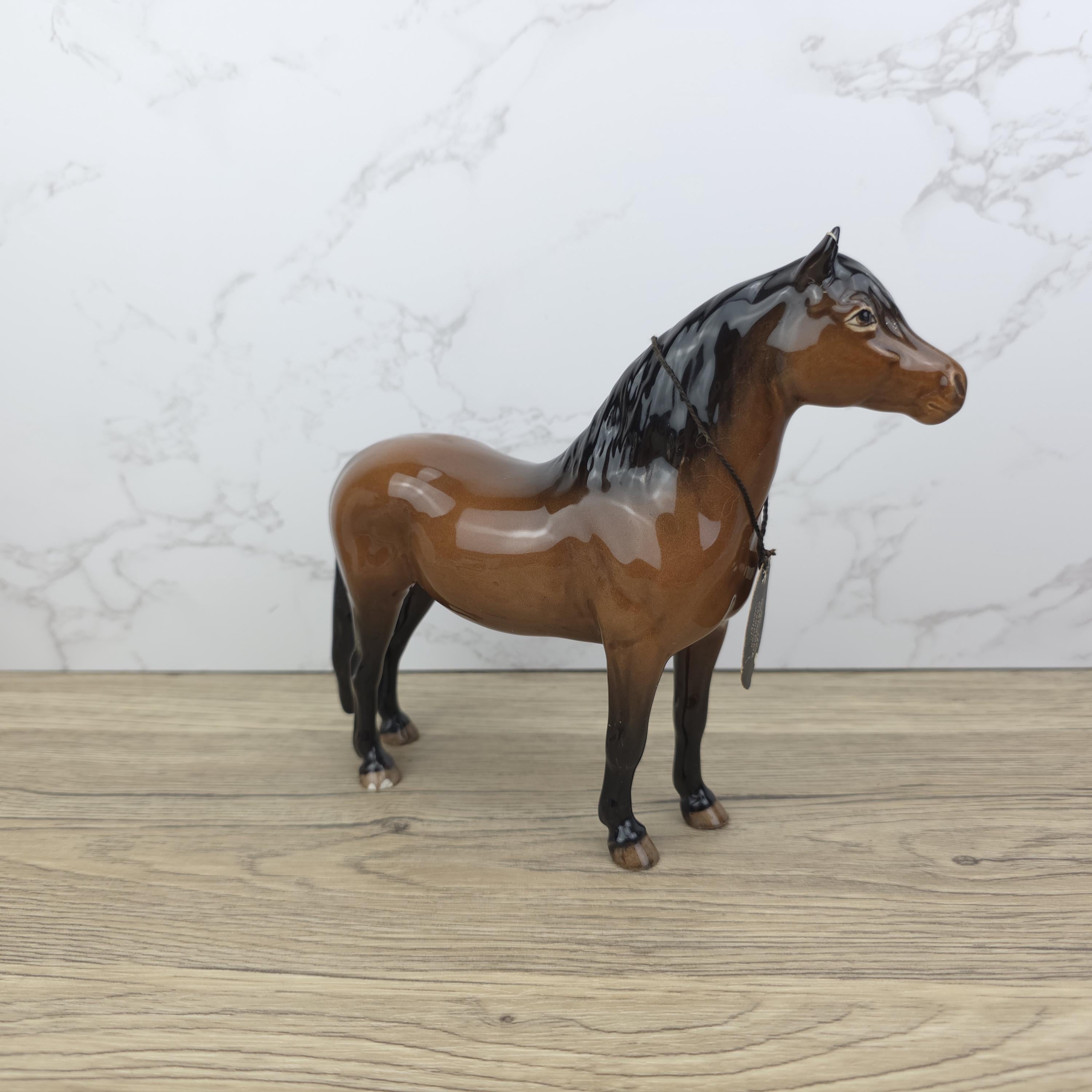 Vintage Beswick Dartmoor Champion Horse Figurine | Collectible British Porcelain