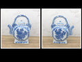 Vintage Chinese Porcelain Teapot Collection | Blue & White Novelty Teaware