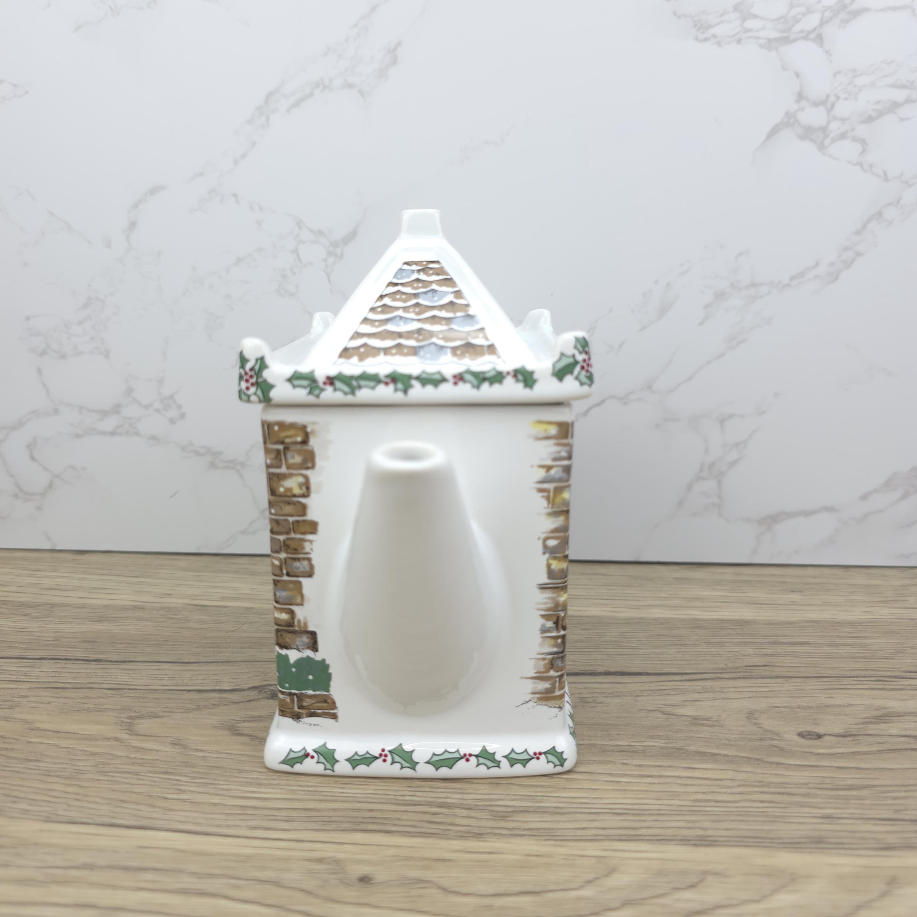 Wade Christmas House Teapot | Vintage Ceramic Cottage Kettle, England