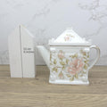 Vintage Pagoda Lid Teapot, Japanese Porcelain Pink Floral Decor