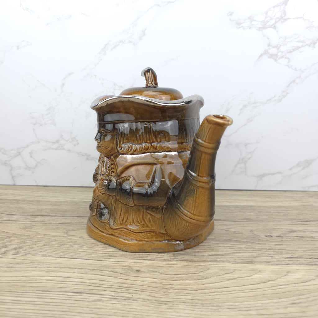Price Kensington Toby Jug Teapot | Mid Century Drip Glaze Kettle