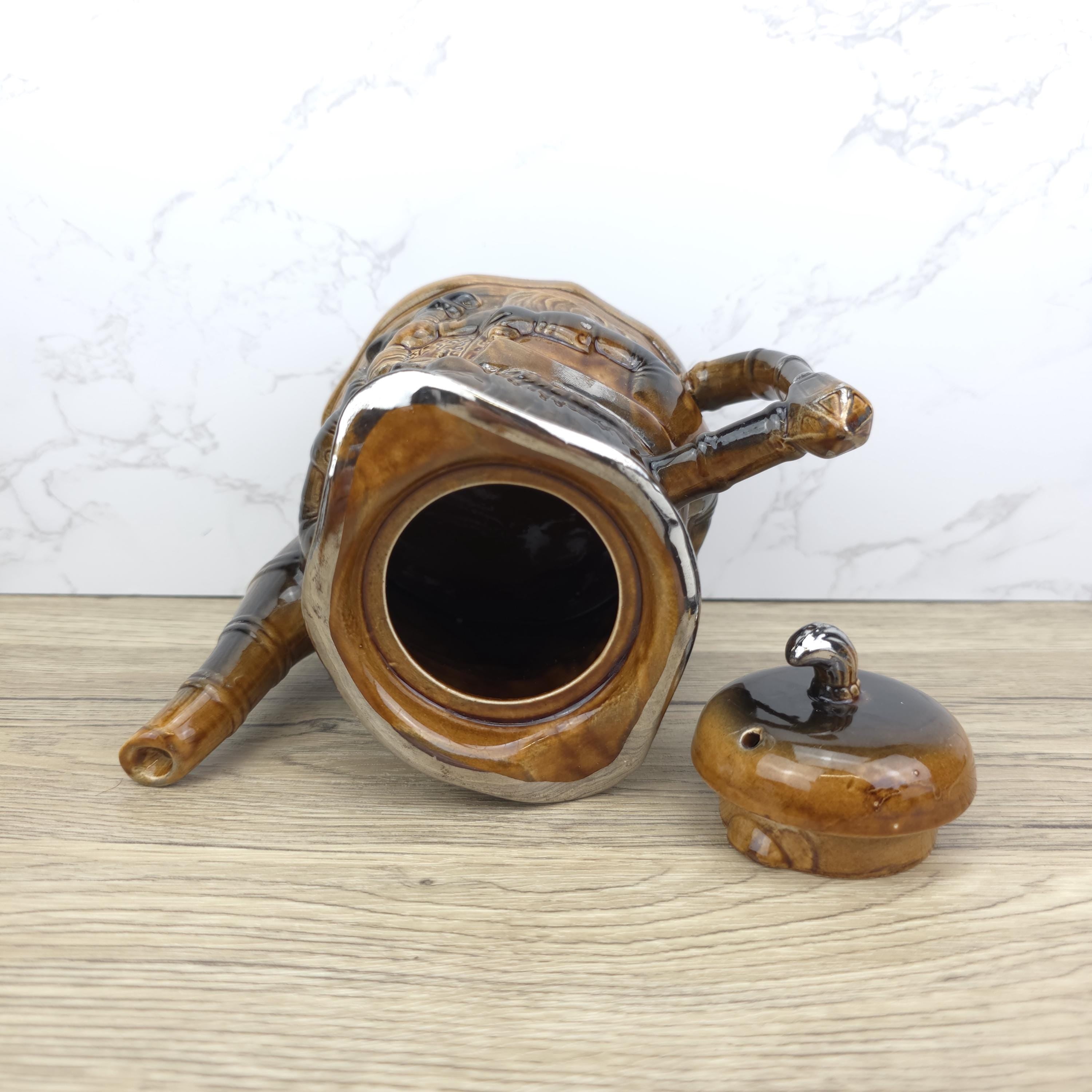 Price Kensington Toby Jug Teapot | Mid Century Drip Glaze Kettle