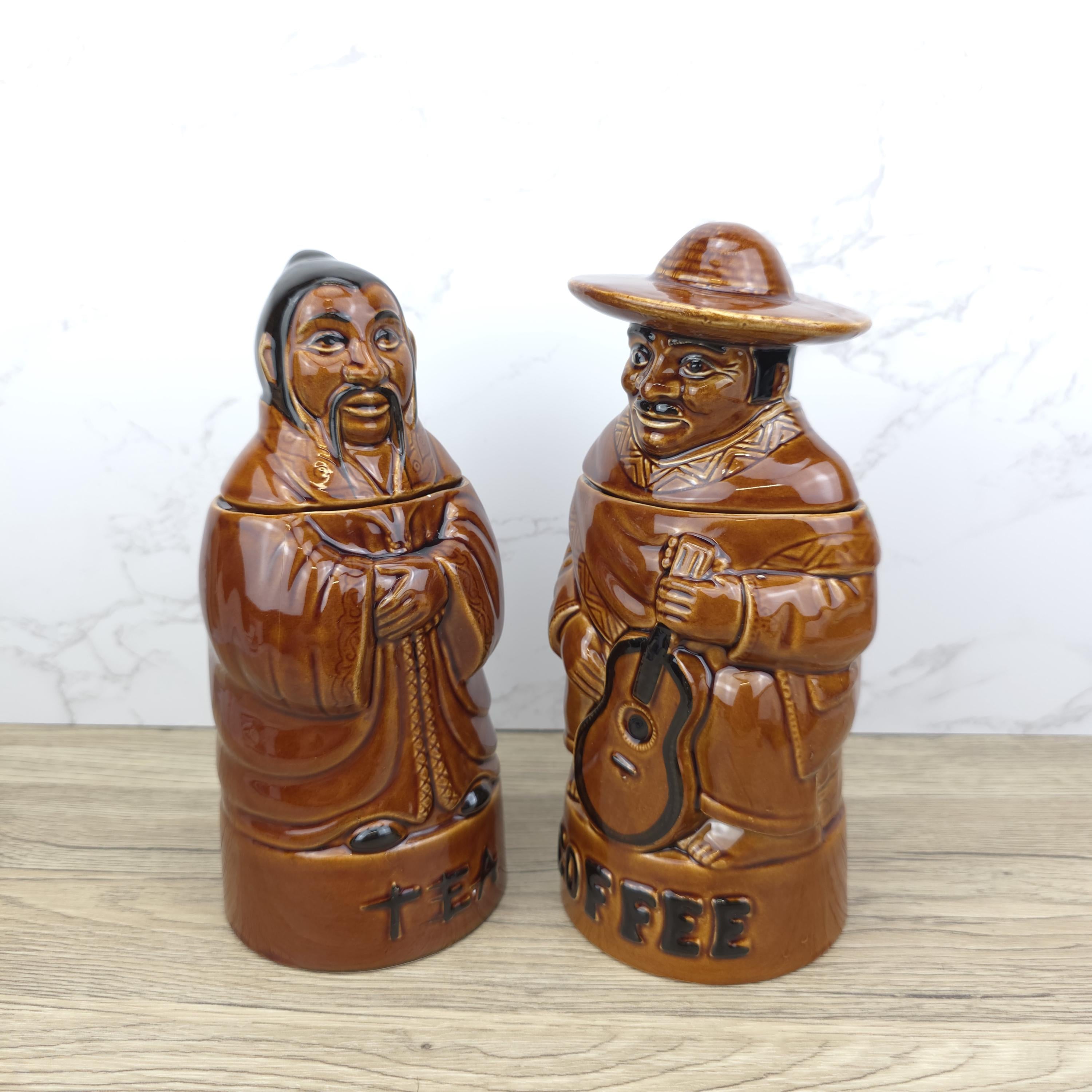 Price Kensington Character Jars | Vintage Tea Coffee Canisters, Made in England