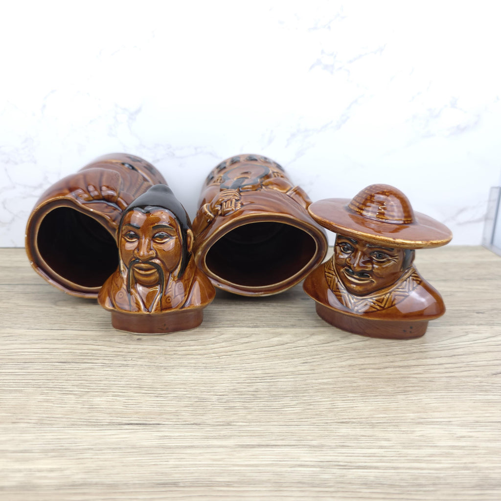Price Kensington Character Jars | Vintage Tea Coffee Canisters, Made in England