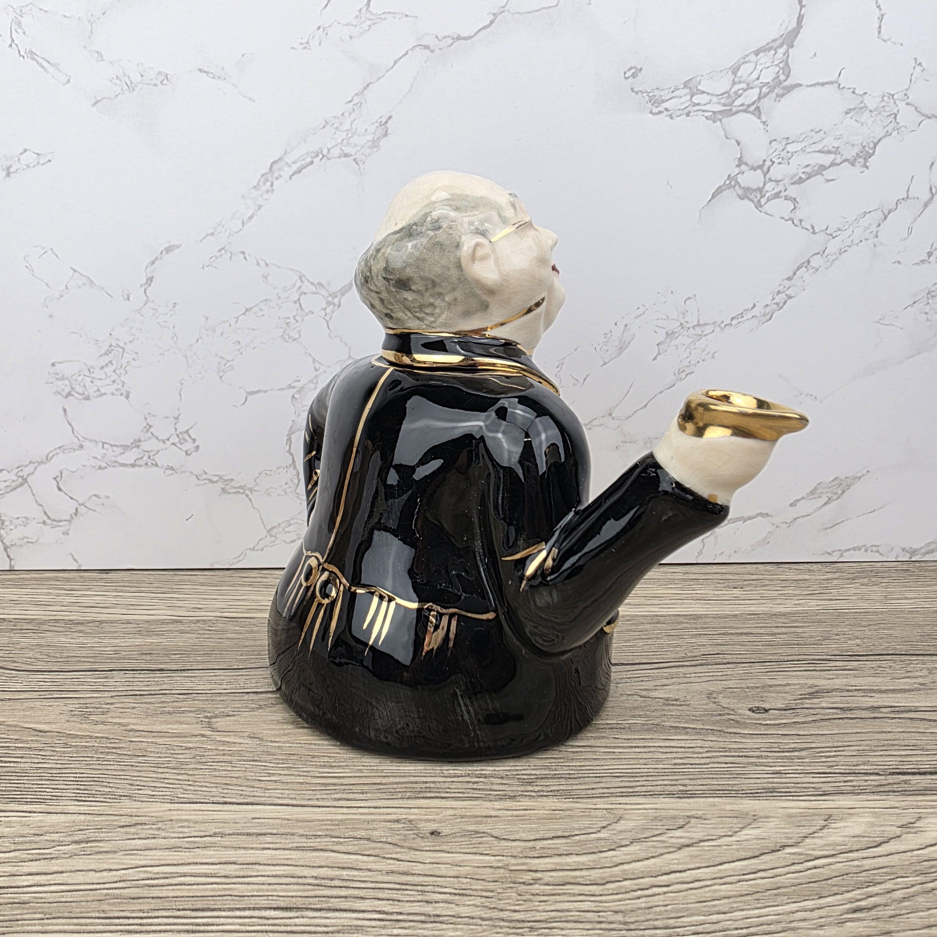Vintage Mr Pickwick Teapot, Lingard Dickens, English Porcelain Novelty Teapot