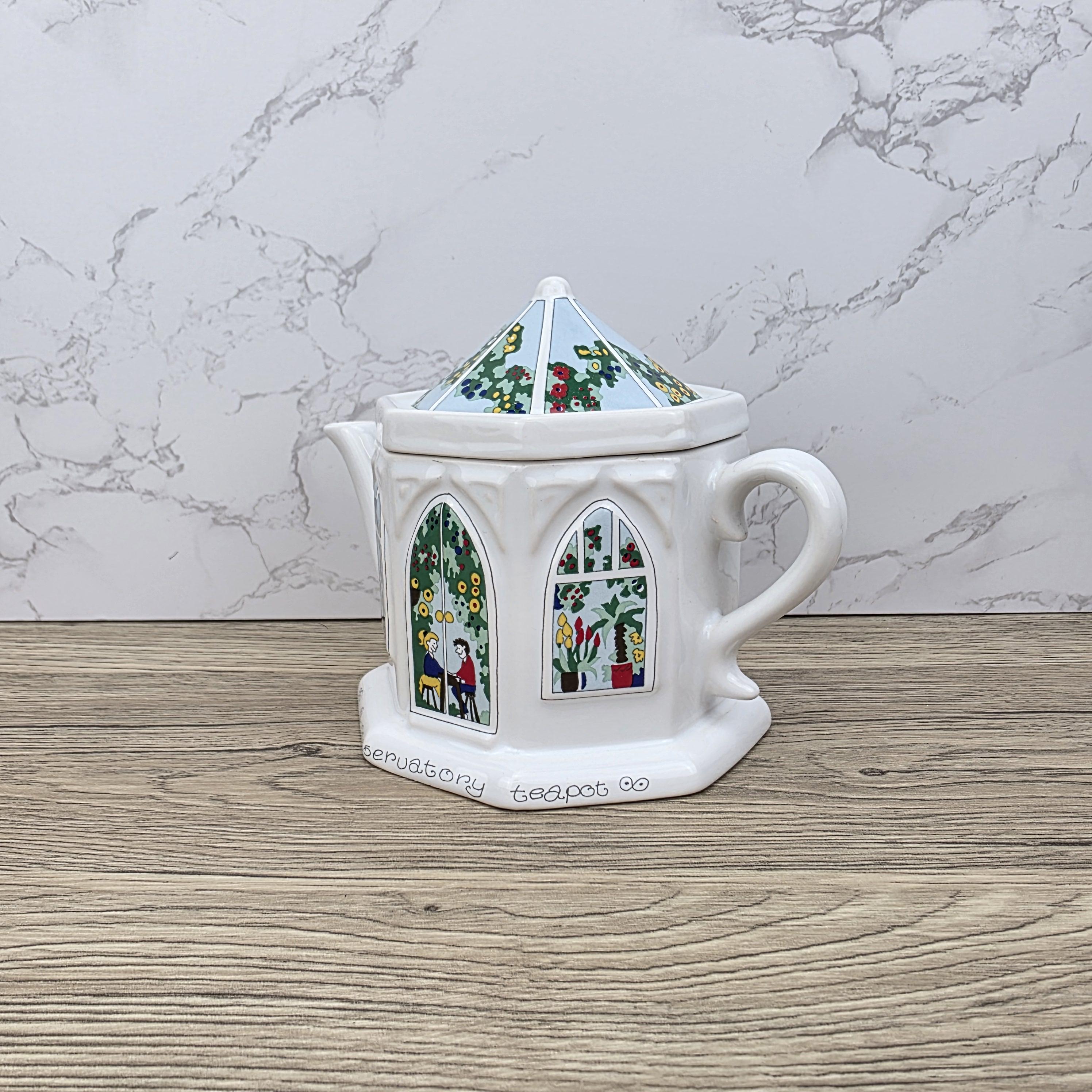 Vintage Wade England Conservatory Teapot, English Life Series, 1980s