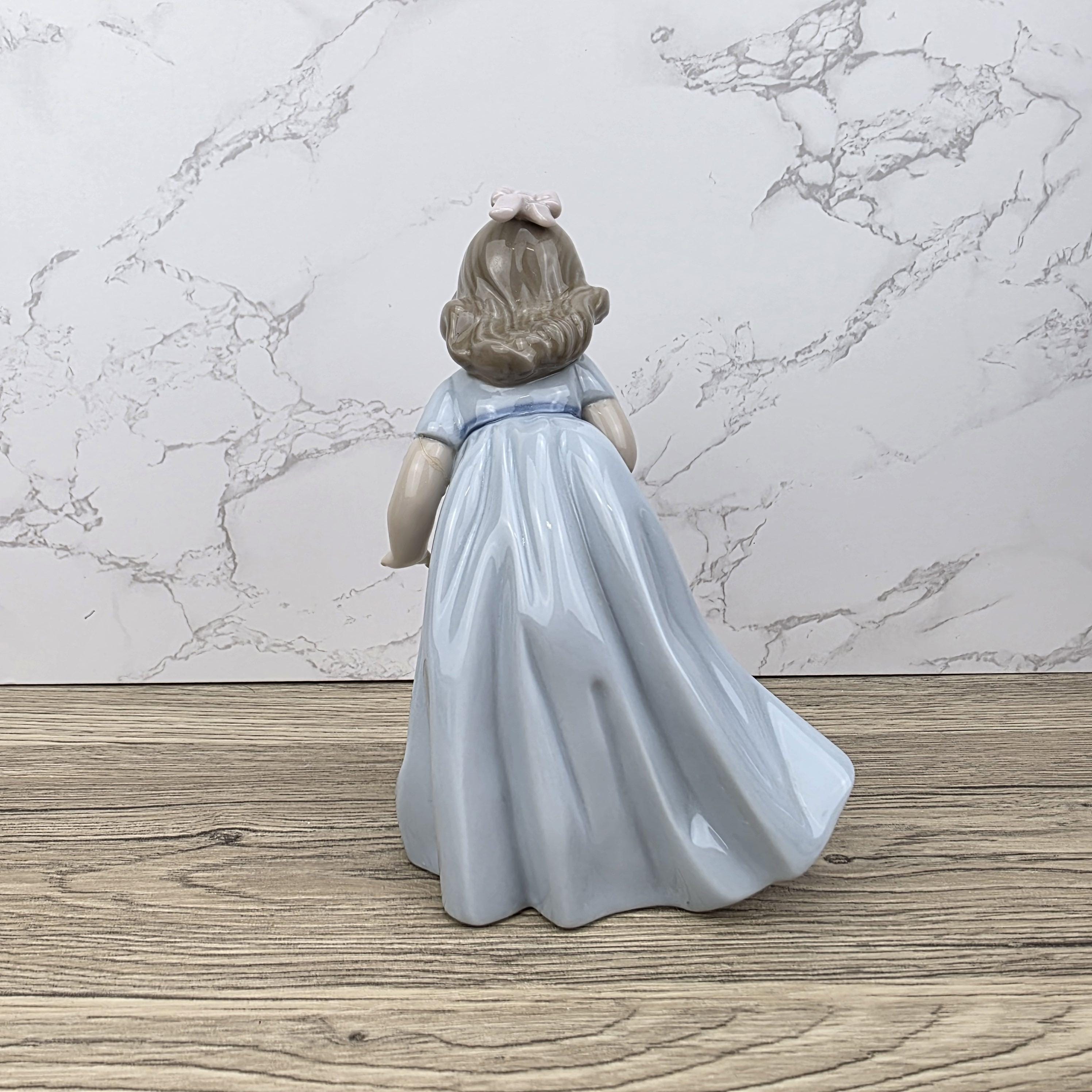 Vintage Nao Lladro Porcelain Figurine – Girl with Dog, Spain