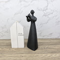Royal Doulton Peace Figurine, HN2433, Black Ceramic, Minimalist Sculpture