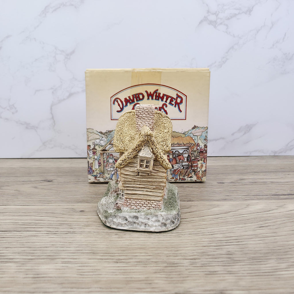 David Winter 'The Village Shop' | English Thatched Cottage Miniature, 1982