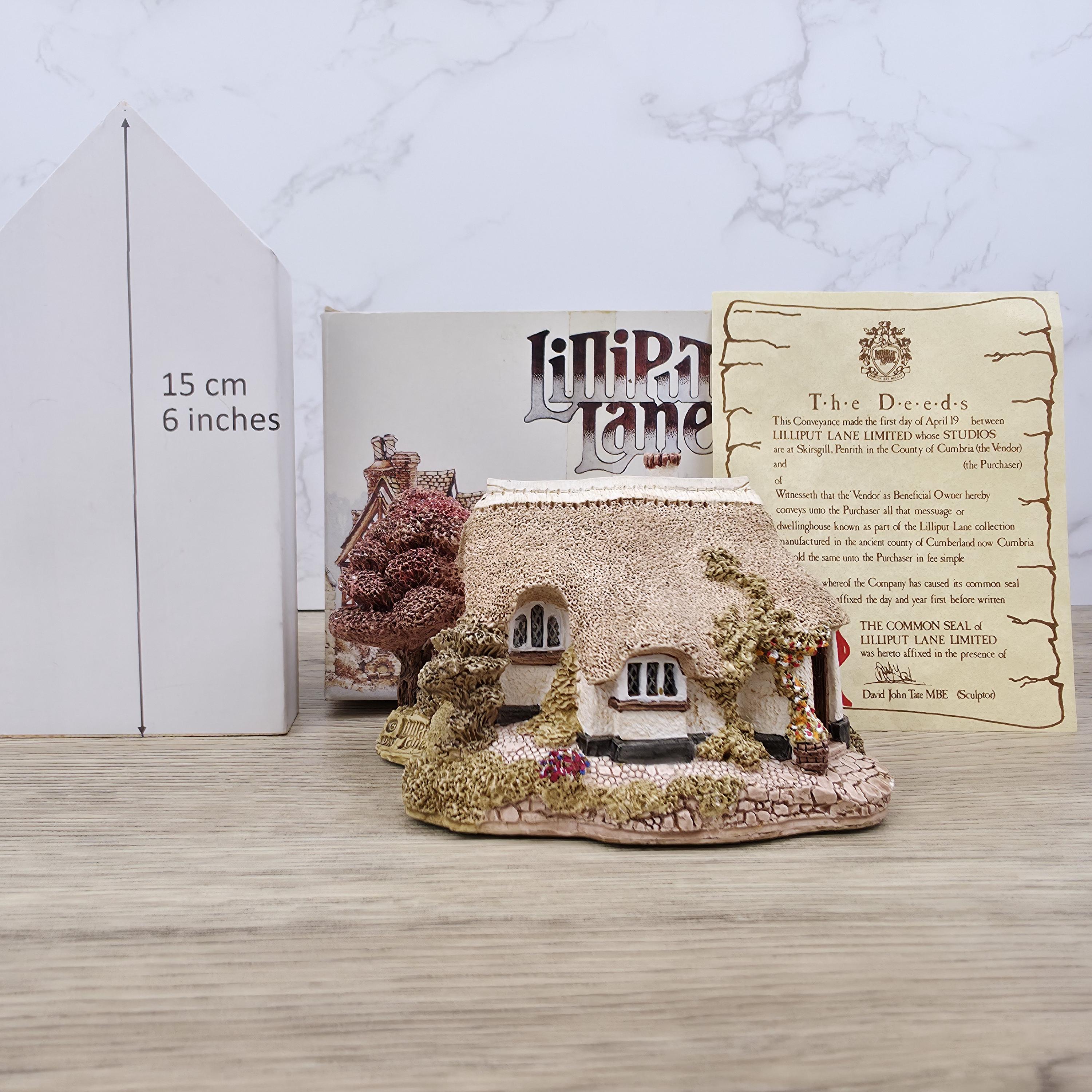 Lilliput Lane Butterwick Miniature Cottage, Handmade in Cumbria, Boxed with Deeds