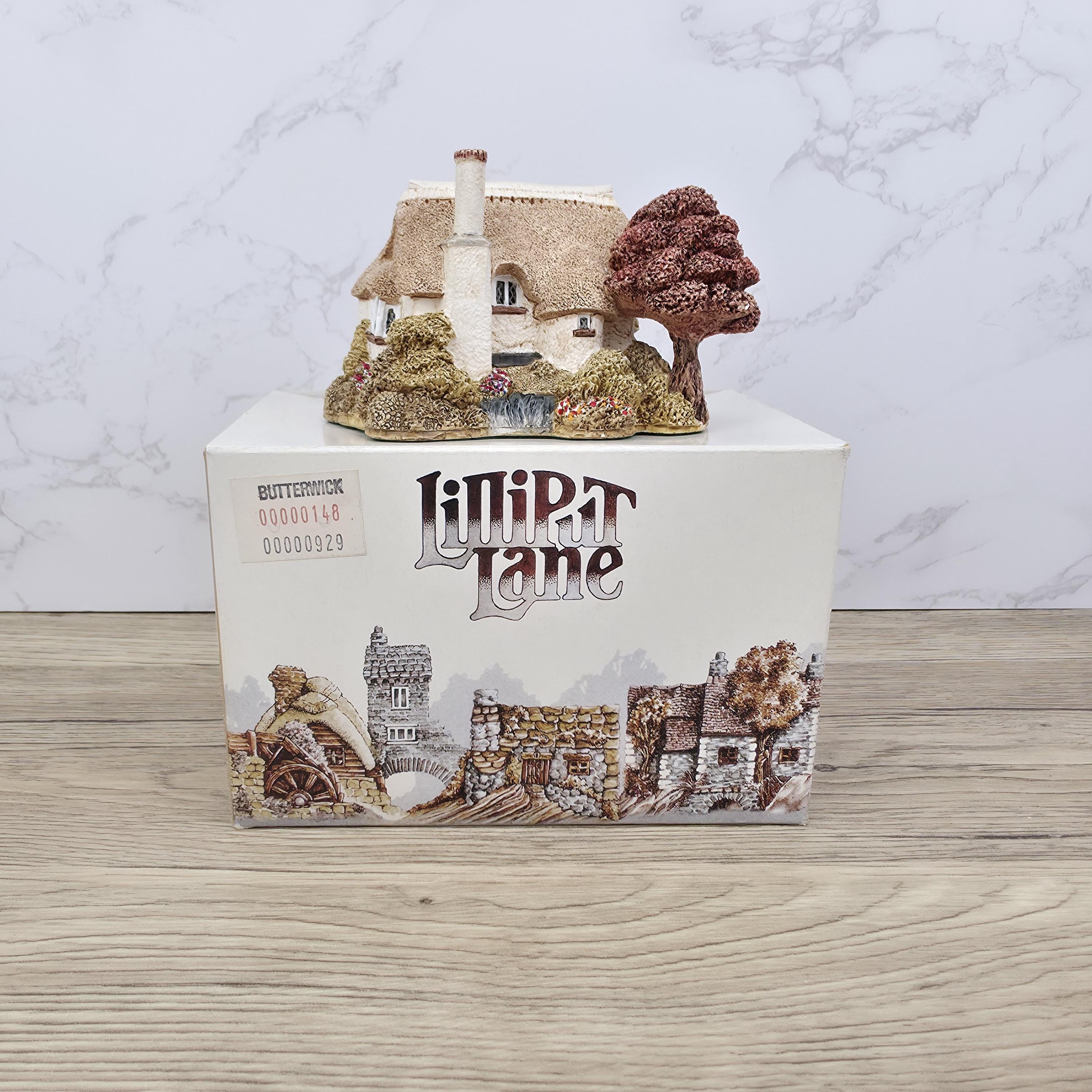 Lilliput Lane Butterwick Miniature Cottage, Handmade in Cumbria, Boxed with Deeds
