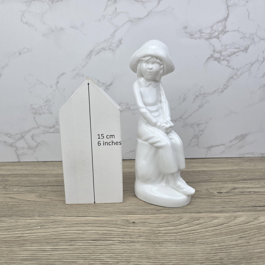 Vintage Spode Bone China Figurine: "Joanna" Girl Statue, Made in England