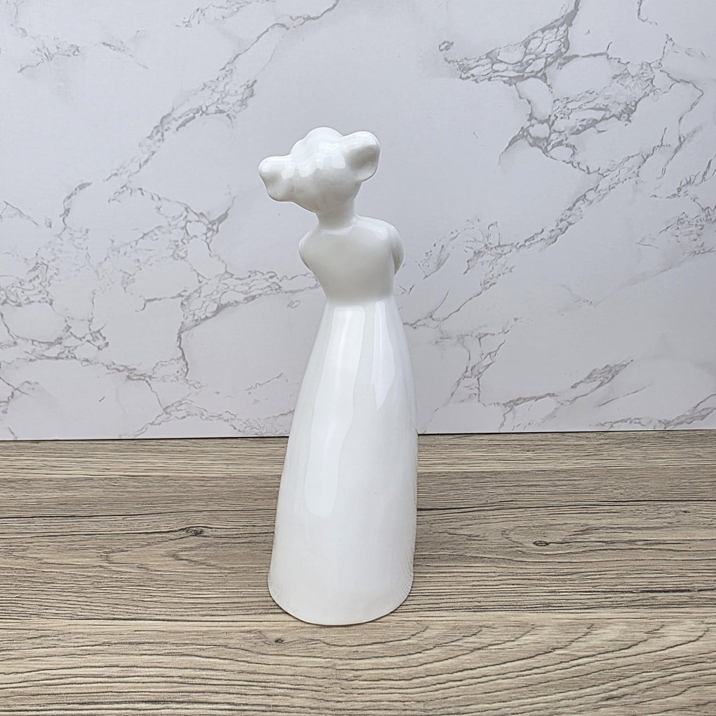 Vintage Coalport Bone China Figurine, Girl with Rose, England