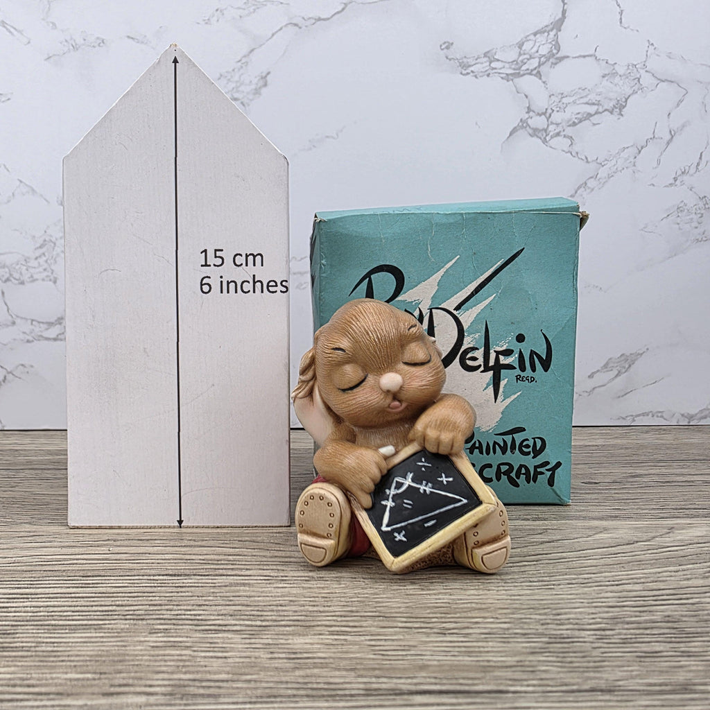 Vintage Pendelfin EUCLID Rabbit Figurine, Hand Painted Stonecraft