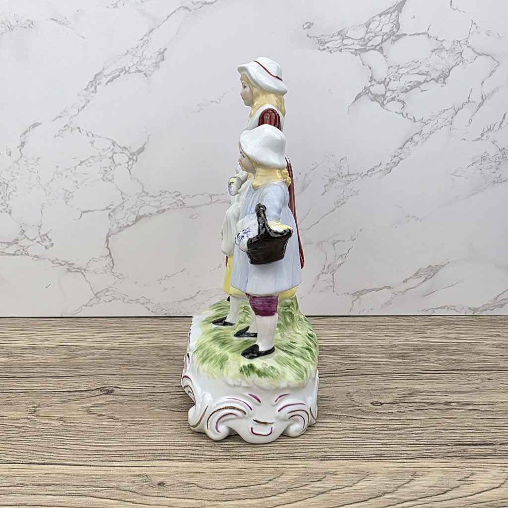 Vintage Yardley English Lavender Figurine, Mother and Children, Porcelain Statue