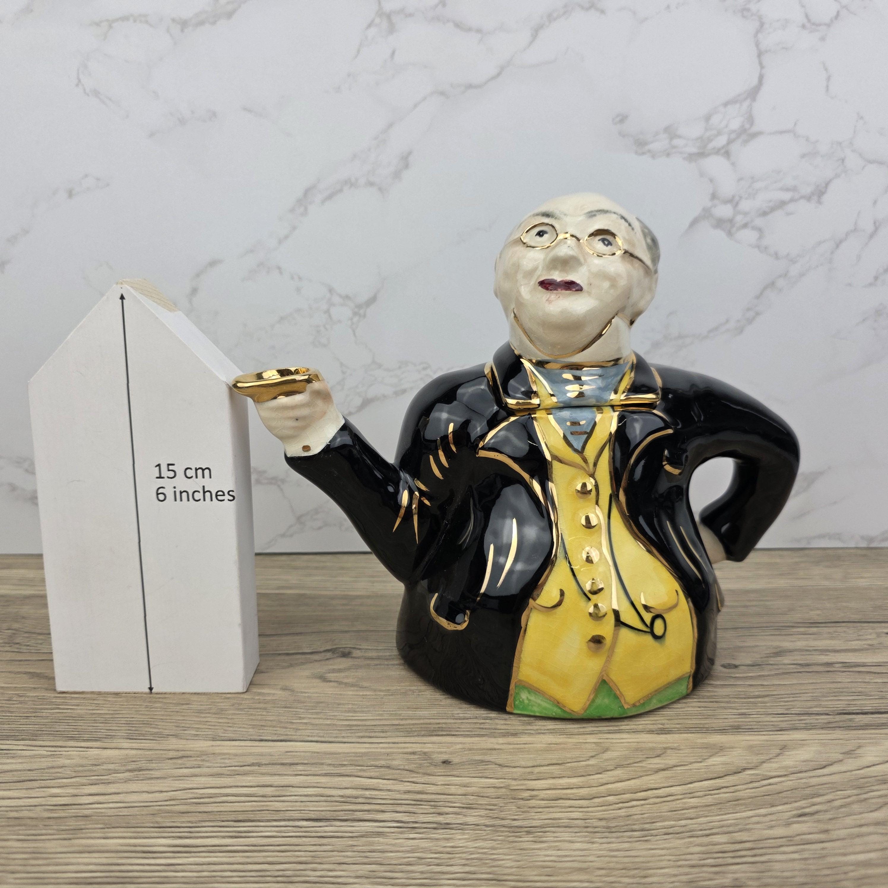 Vintage Mr Pickwick Teapot, Lingard Dickens, English Porcelain Novelty Teapot