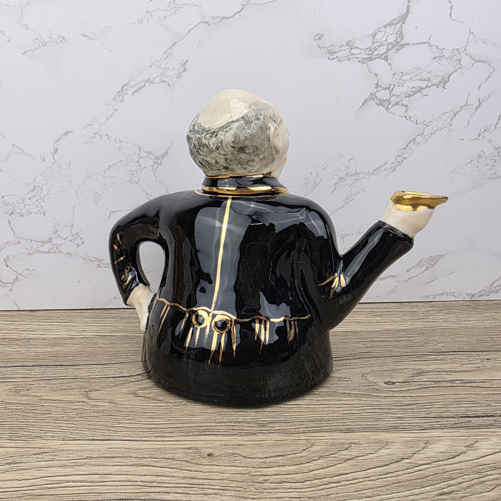Vintage Mr Pickwick Teapot, Lingard Dickens, English Porcelain Novelty Teapot