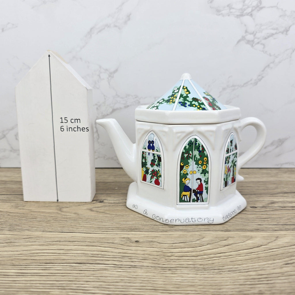 Vintage Wade England Conservatory Teapot, English Life Series, 1980s
