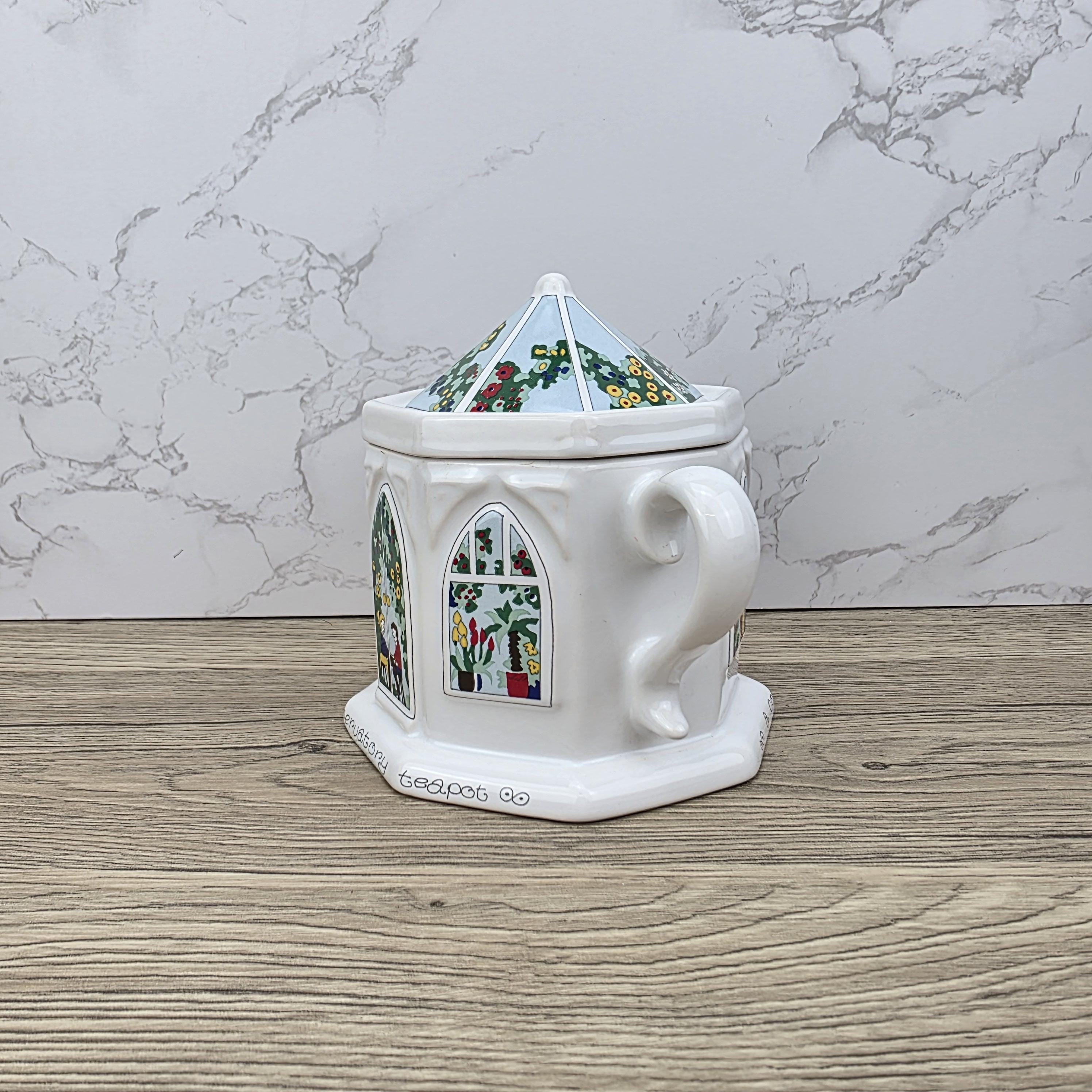 Vintage Wade England Conservatory Teapot, English Life Series, 1980s