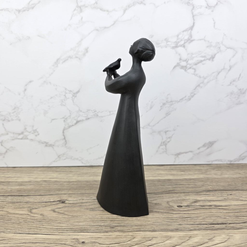 Royal Doulton Peace Figurine, HN2433, Black Ceramic, Minimalist Sculpture