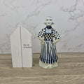 Vintage Delft Blue Dutch Girl Ceramic Figurine, Jul Waltk Holland