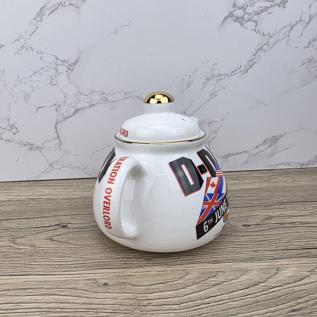 Vintage D-Day 50th Anniversary Teapot, James Dean Pottery, England