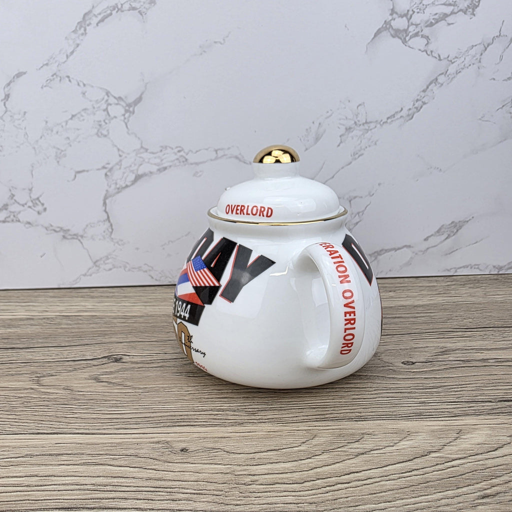 Vintage D-Day 50th Anniversary Teapot, James Dean Pottery, England
