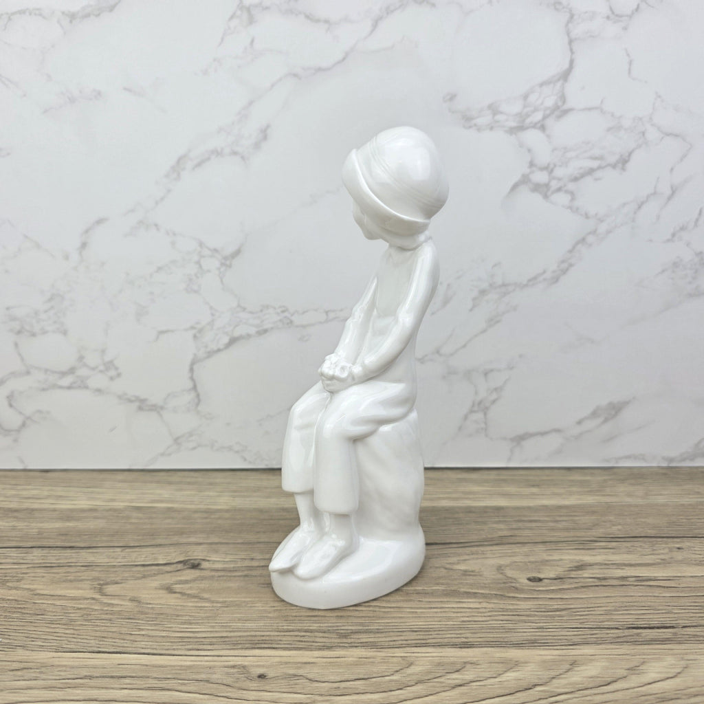 Vintage Spode Bone China Figurine: "Joanna" Girl Statue, Made in England