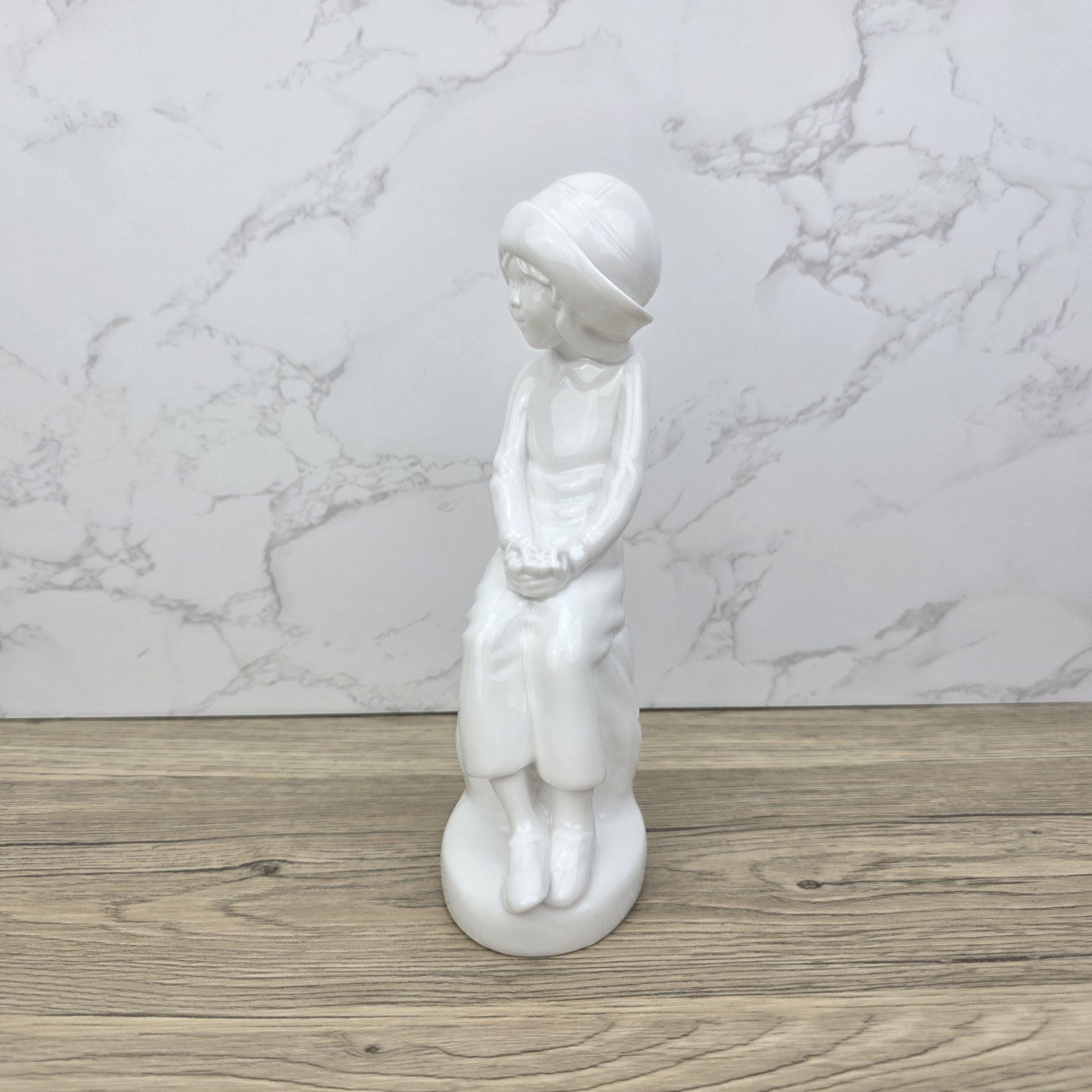 Vintage Spode Bone China Figurine: "Joanna" Girl Statue, Made in England
