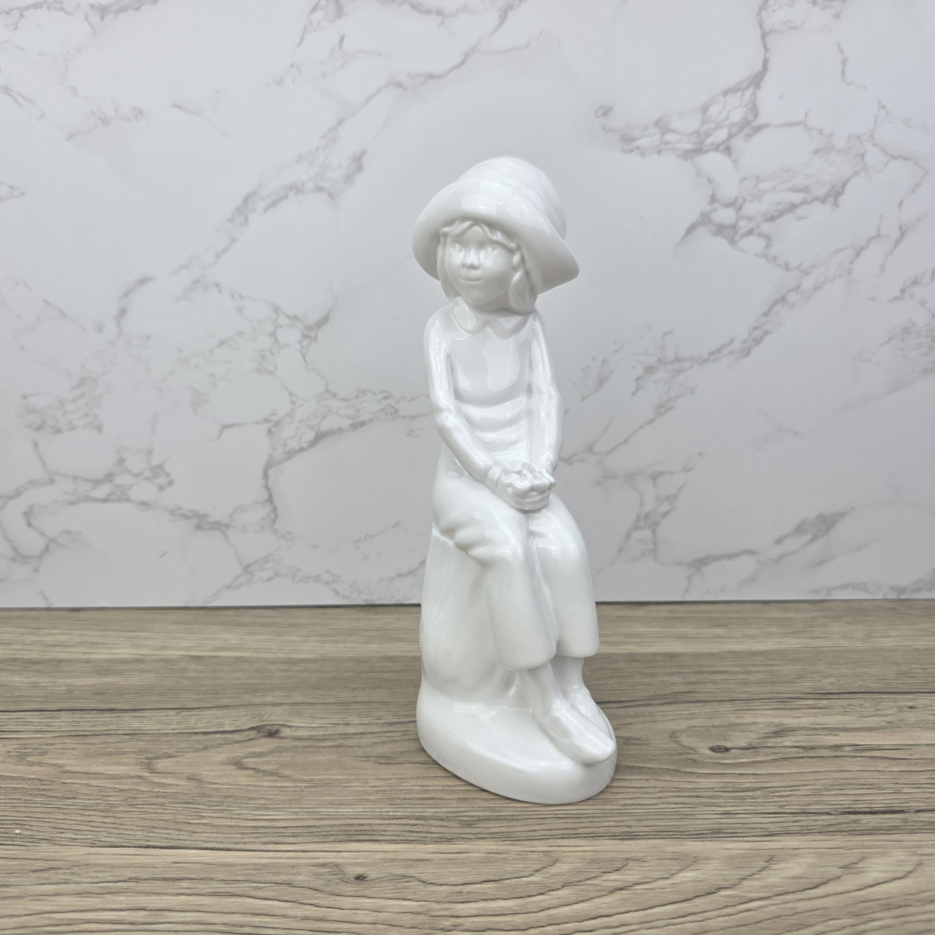 Vintage Spode Bone China Figurine: "Joanna" Girl Statue, Made in England
