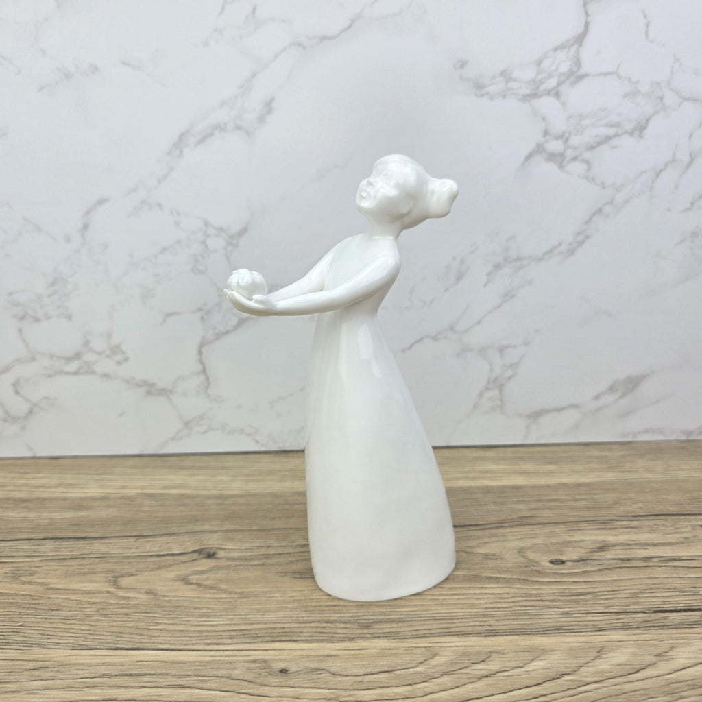 Vintage Coalport Bone China Figurine, Girl with Rose, England