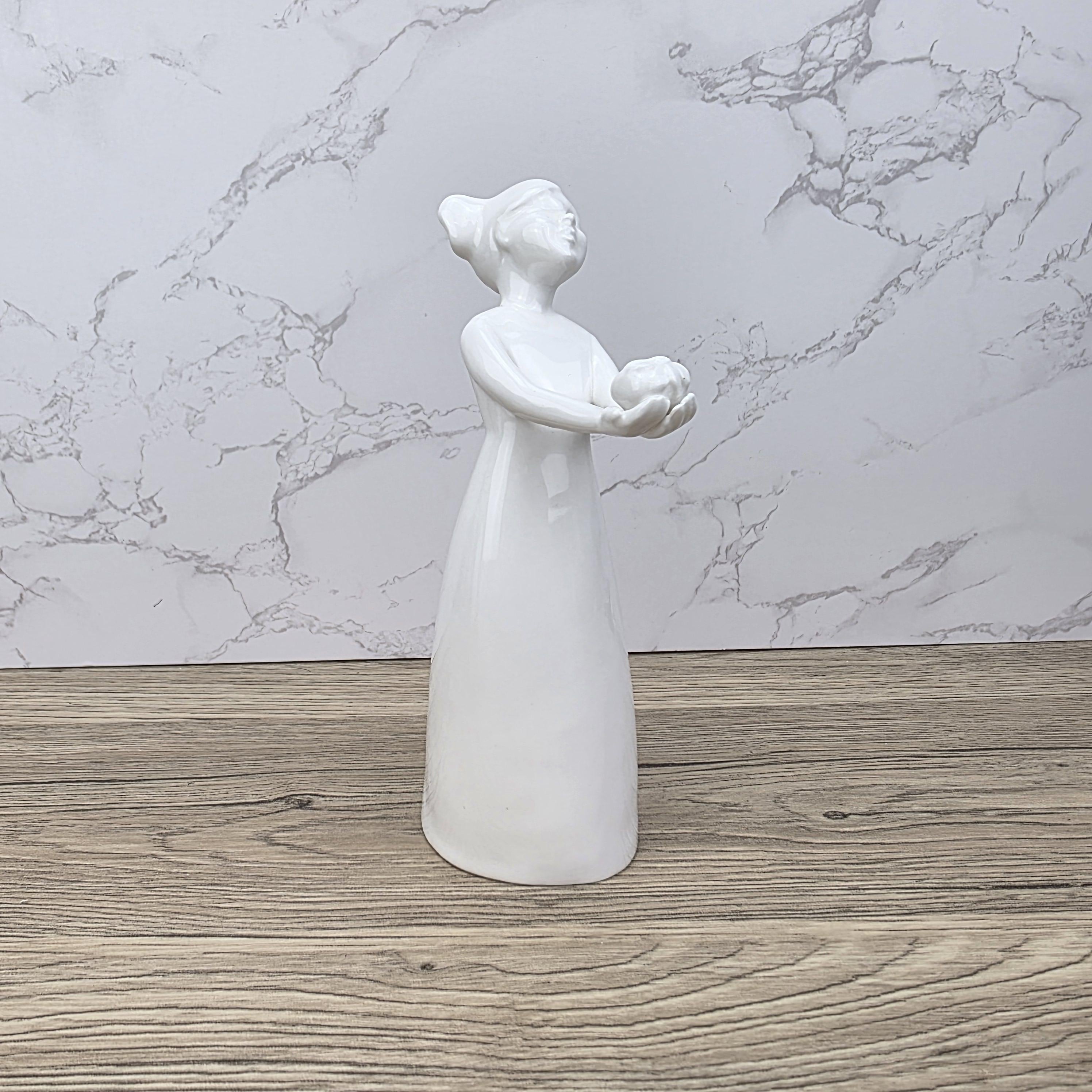 Vintage Coalport Bone China Figurine, Girl with Rose, England