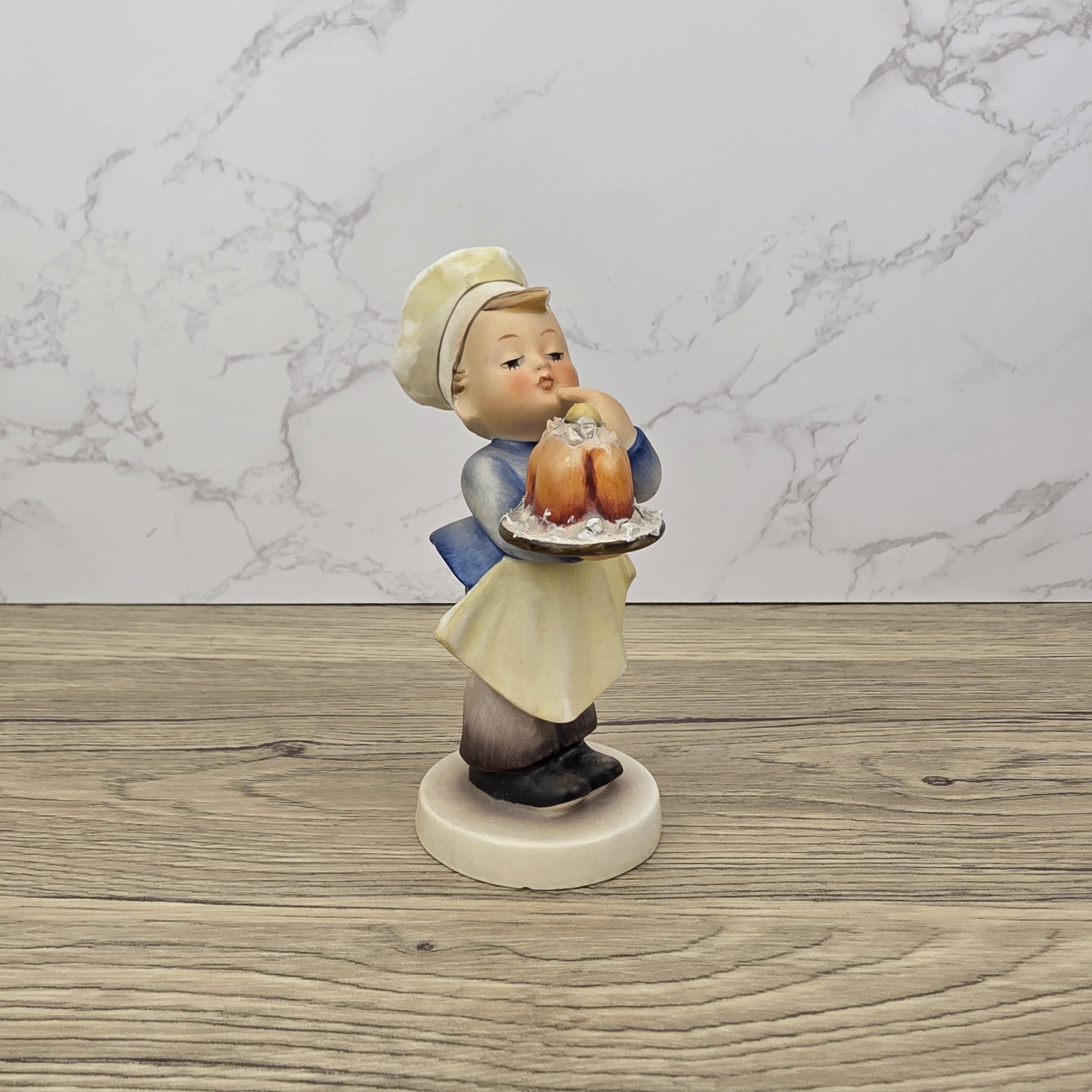 Porcelain Hummel Figurine Baker #128 TMK-3 West Germany Mid-Century Collectible Boy