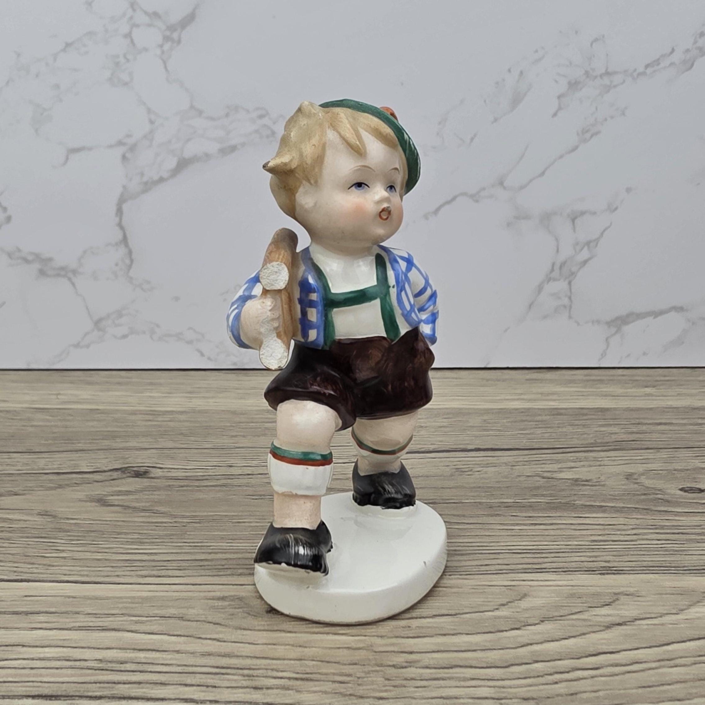 Vintage Goebel Hummel Figurine Boy With Ladder Porcelain Germany TMK-3 Collectible - Western Germany