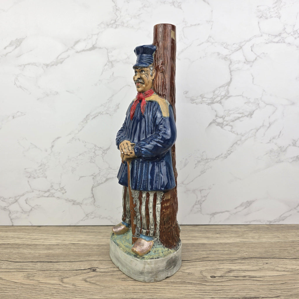 Vintage Montgommery Ceramic Decanter • Calvados Tradition France Pottery Bottle