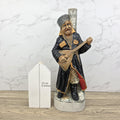 Vintage Ceramic Liquor Decanter KLEM Italy 1978 Cossack Musician Figurine Barware Collectible