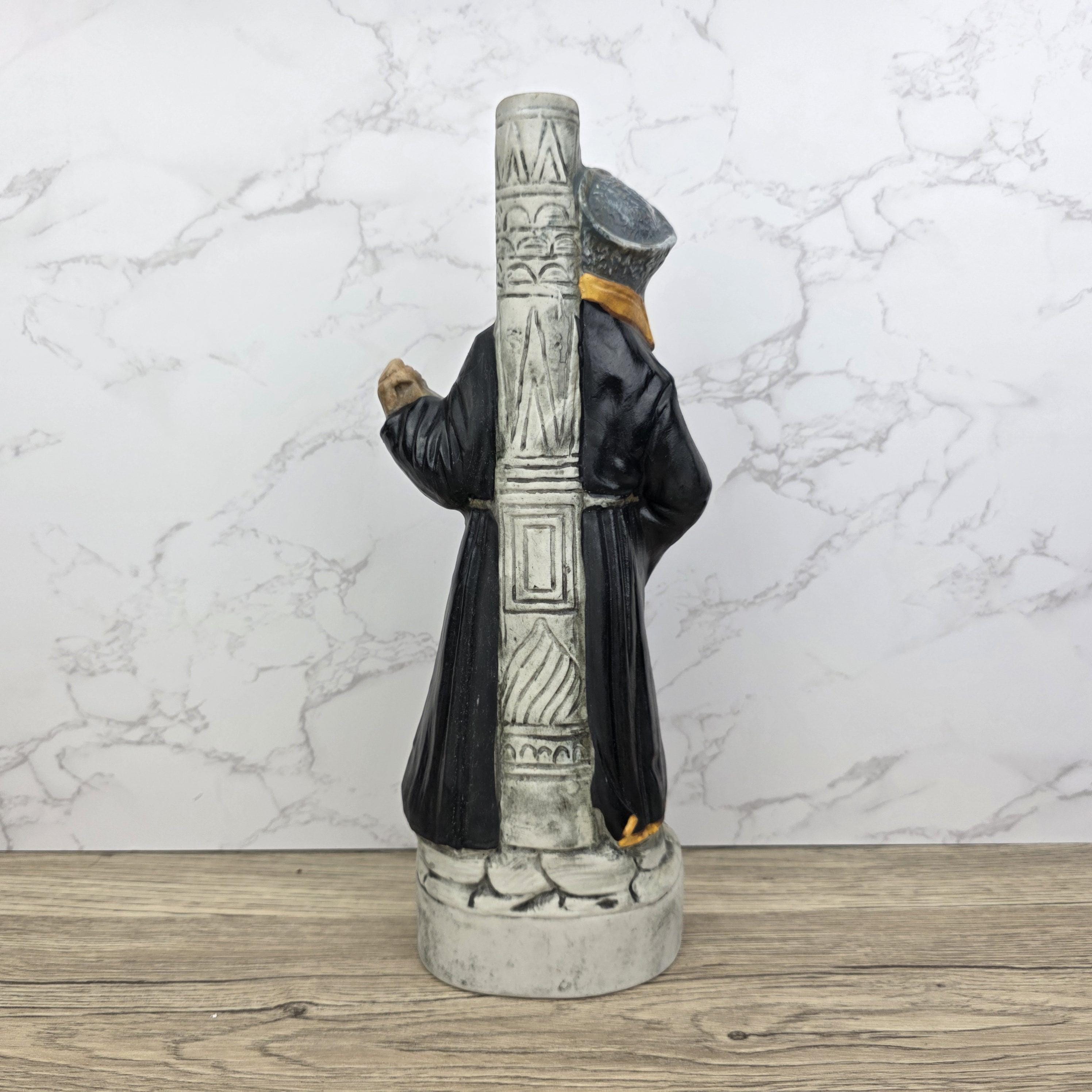 Vintage Ceramic Liquor Decanter KLEM Italy 1978 Cossack Musician Figurine Barware Collectible
