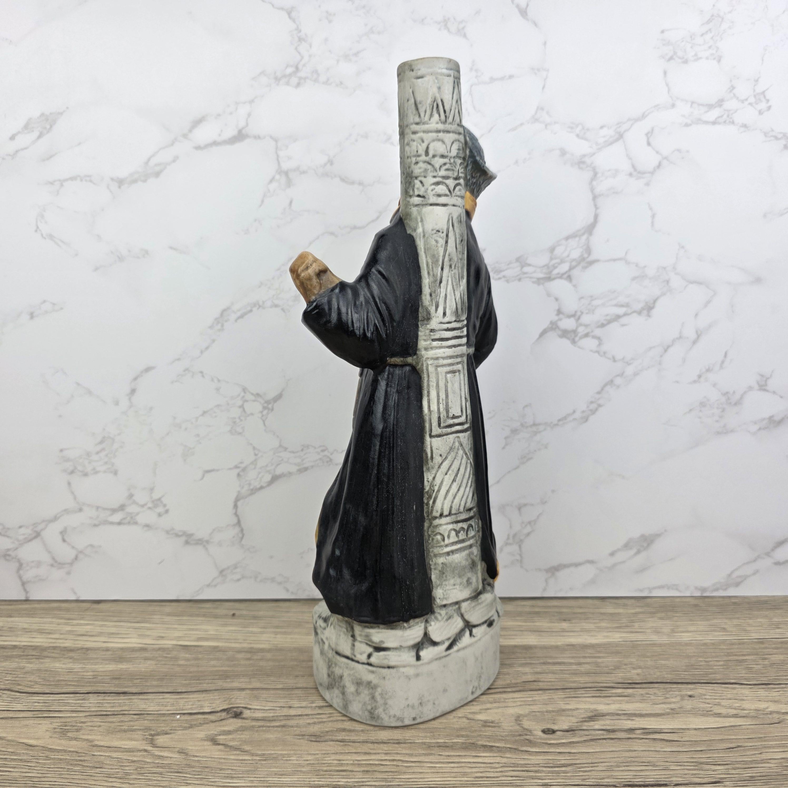 Vintage Ceramic Liquor Decanter KLEM Italy 1978 Cossack Musician Figurine Barware Collectible