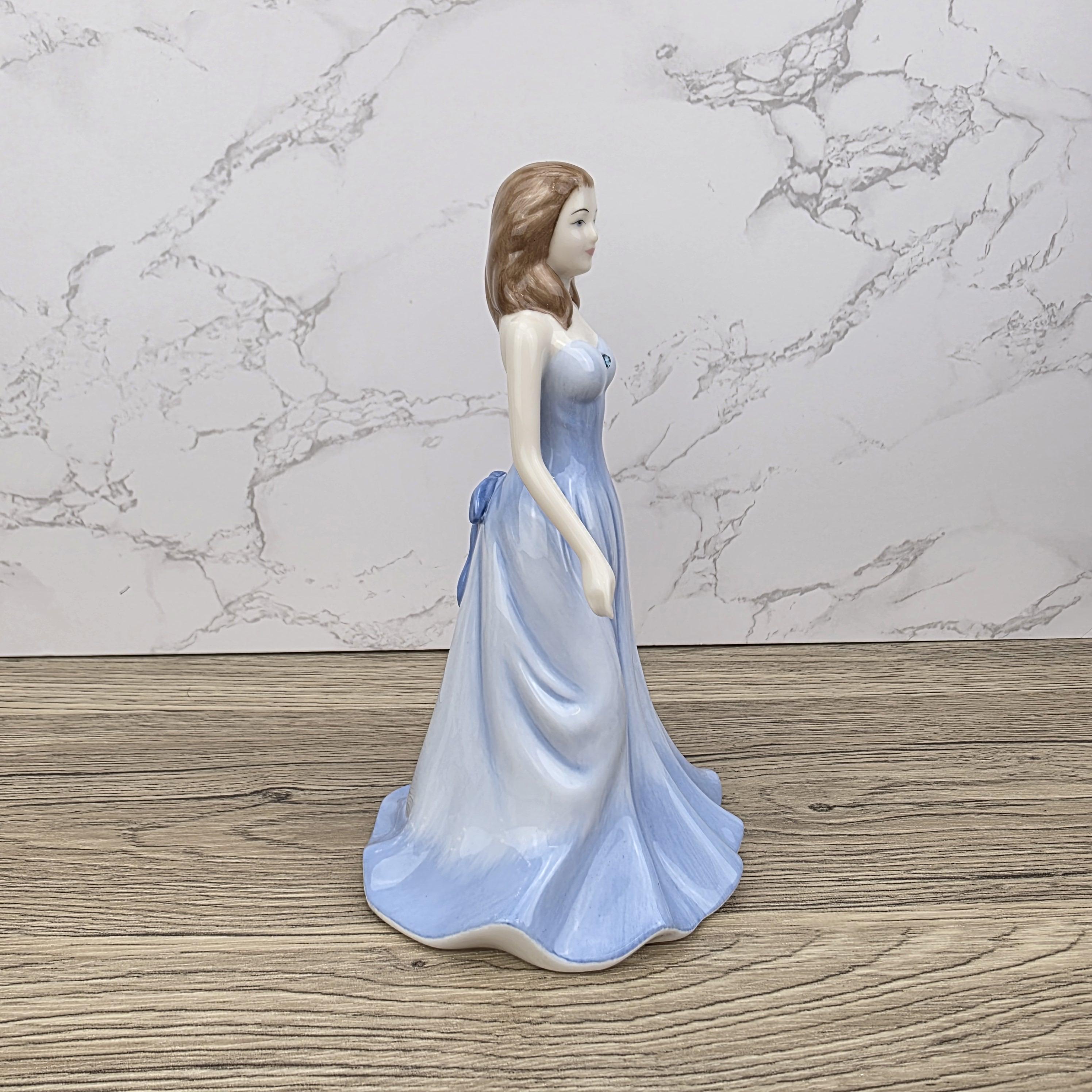 Royal Doulton Aquamarine Figurine HN4972, March Birthday Girl, Bone China