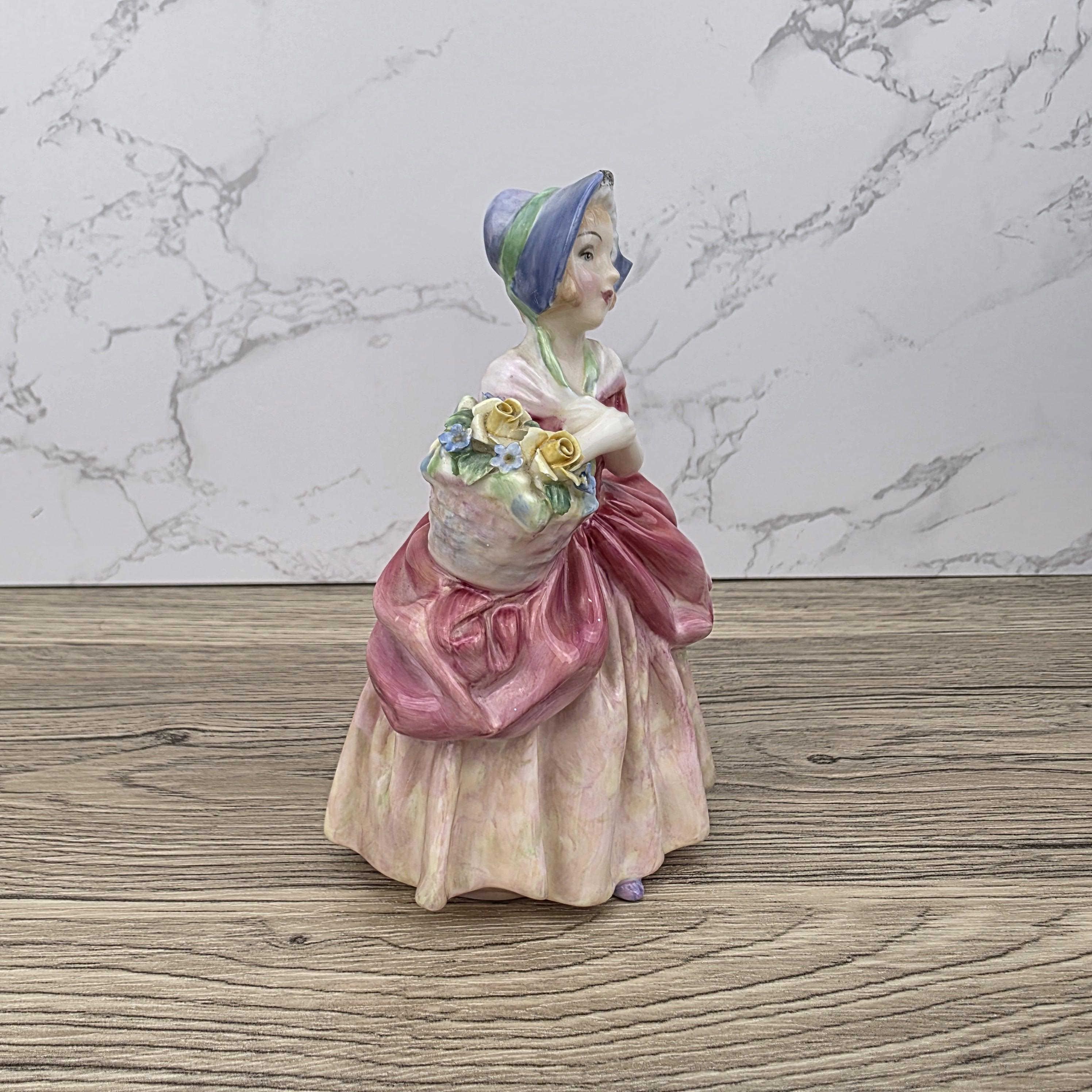 Royal Doulton Cissie Figurine, Bone China, Vintage Home Decor