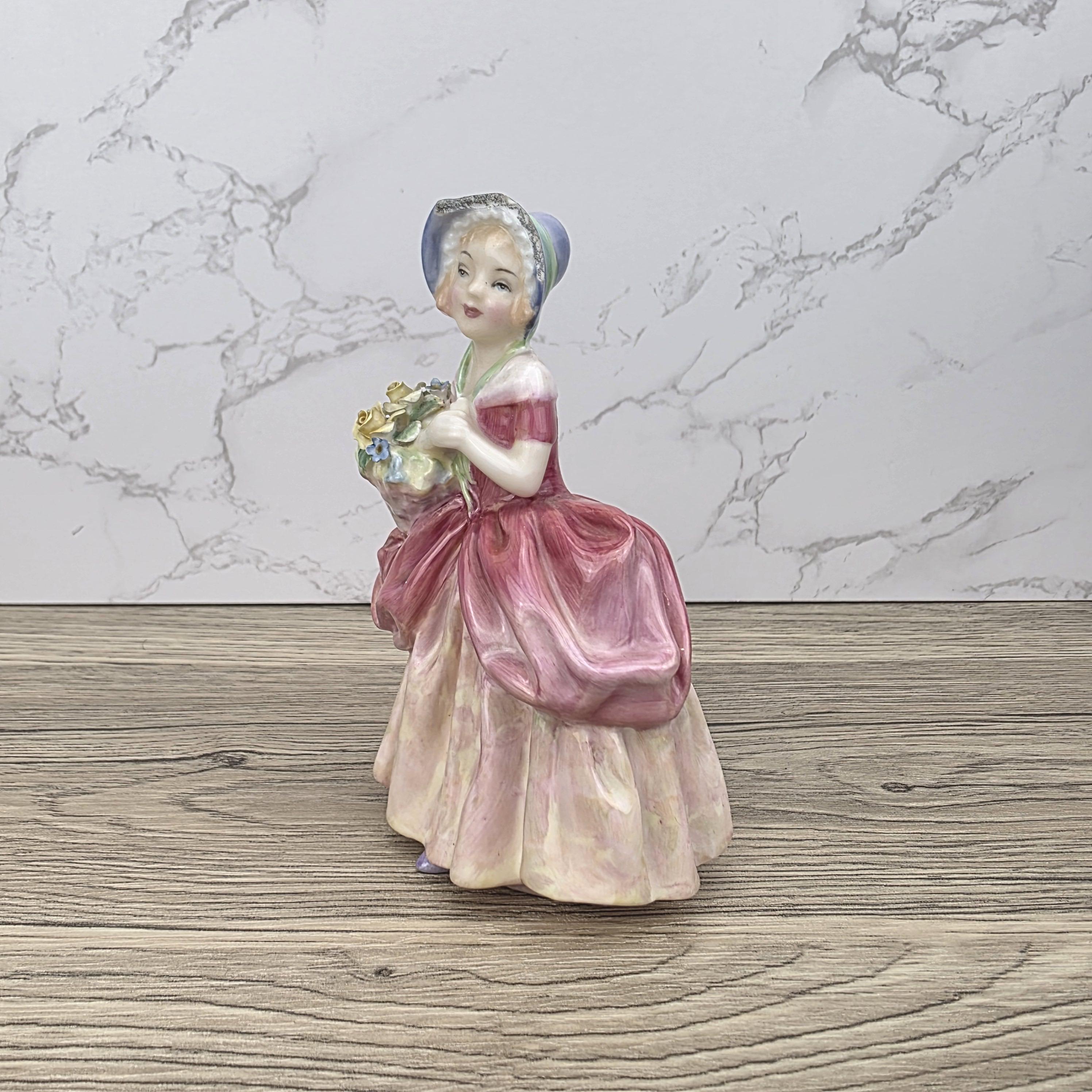 Royal Doulton Cissie Figurine, Bone China, Vintage Home Decor