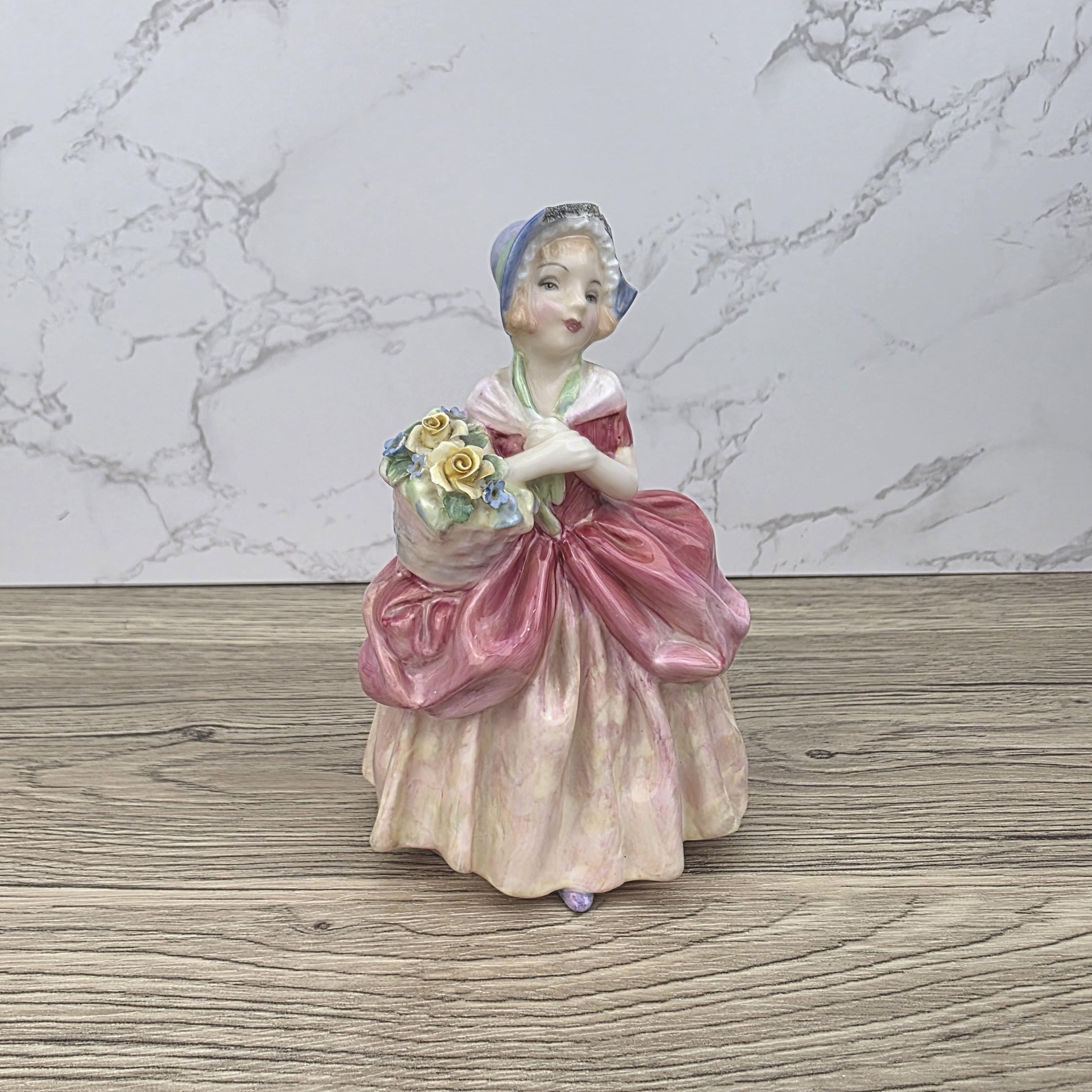 Royal Doulton Cissie Figurine, Bone China, Vintage Home Decor