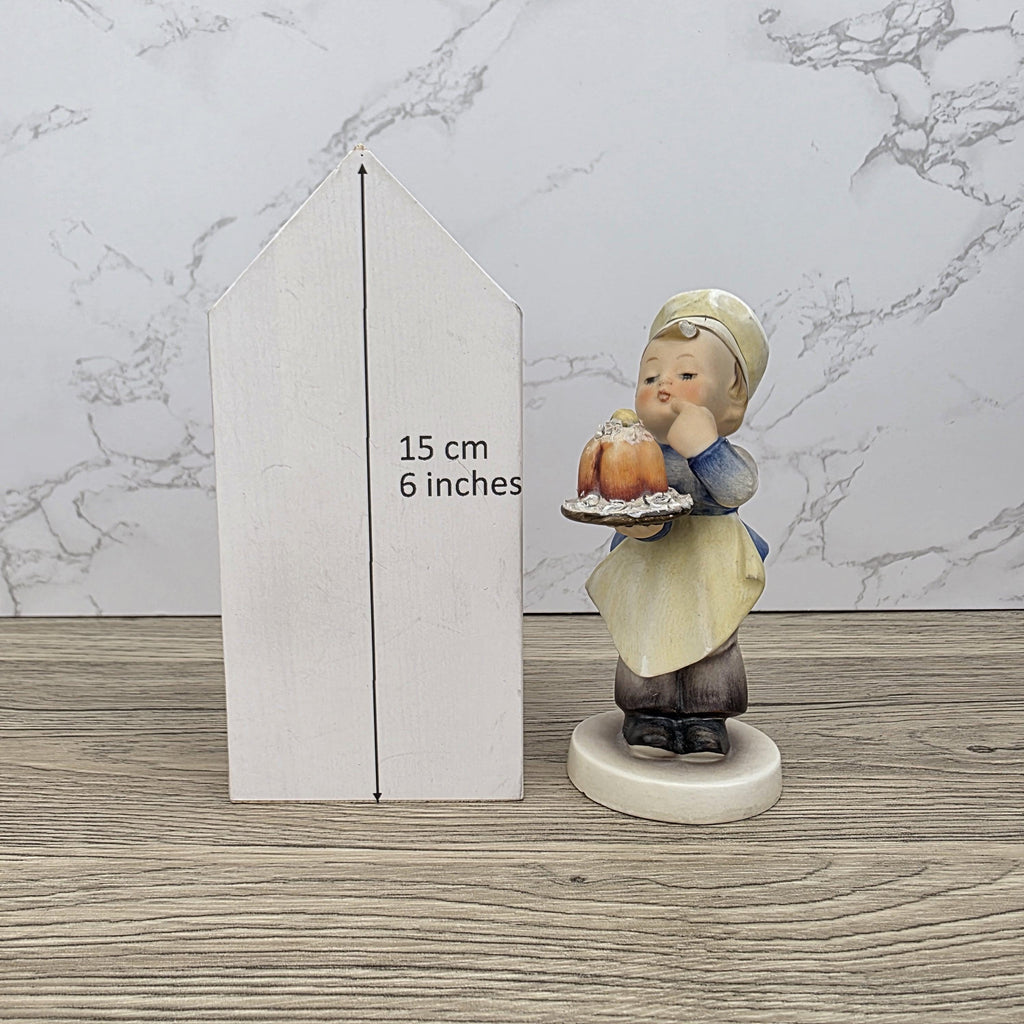 Porcelain Hummel Figurine Baker #128 TMK-3 West Germany Mid-Century Collectible Boy