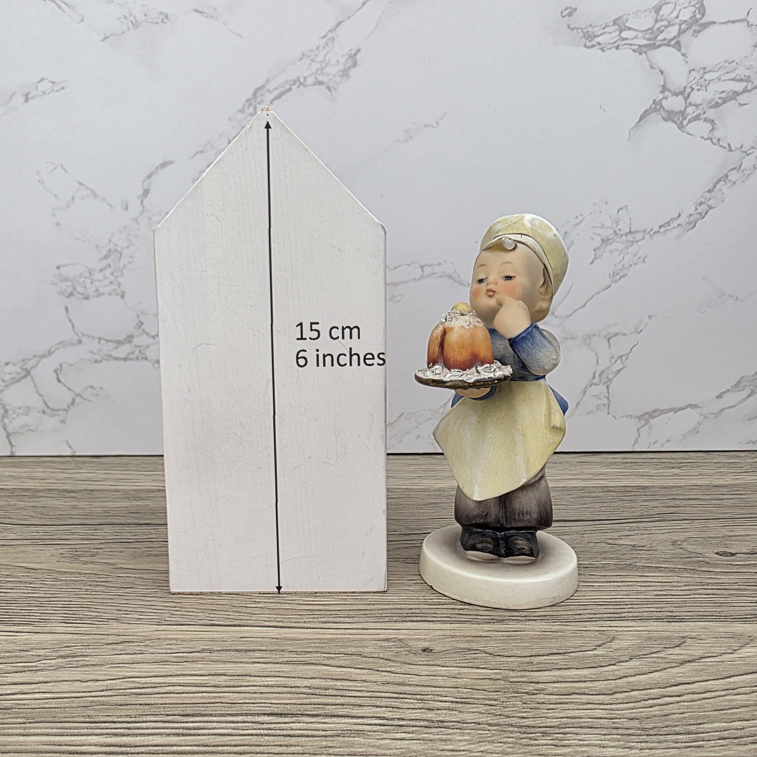 Porcelain Hummel Figurine Baker #128 TMK-3 West Germany Mid-Century Collectible Boy